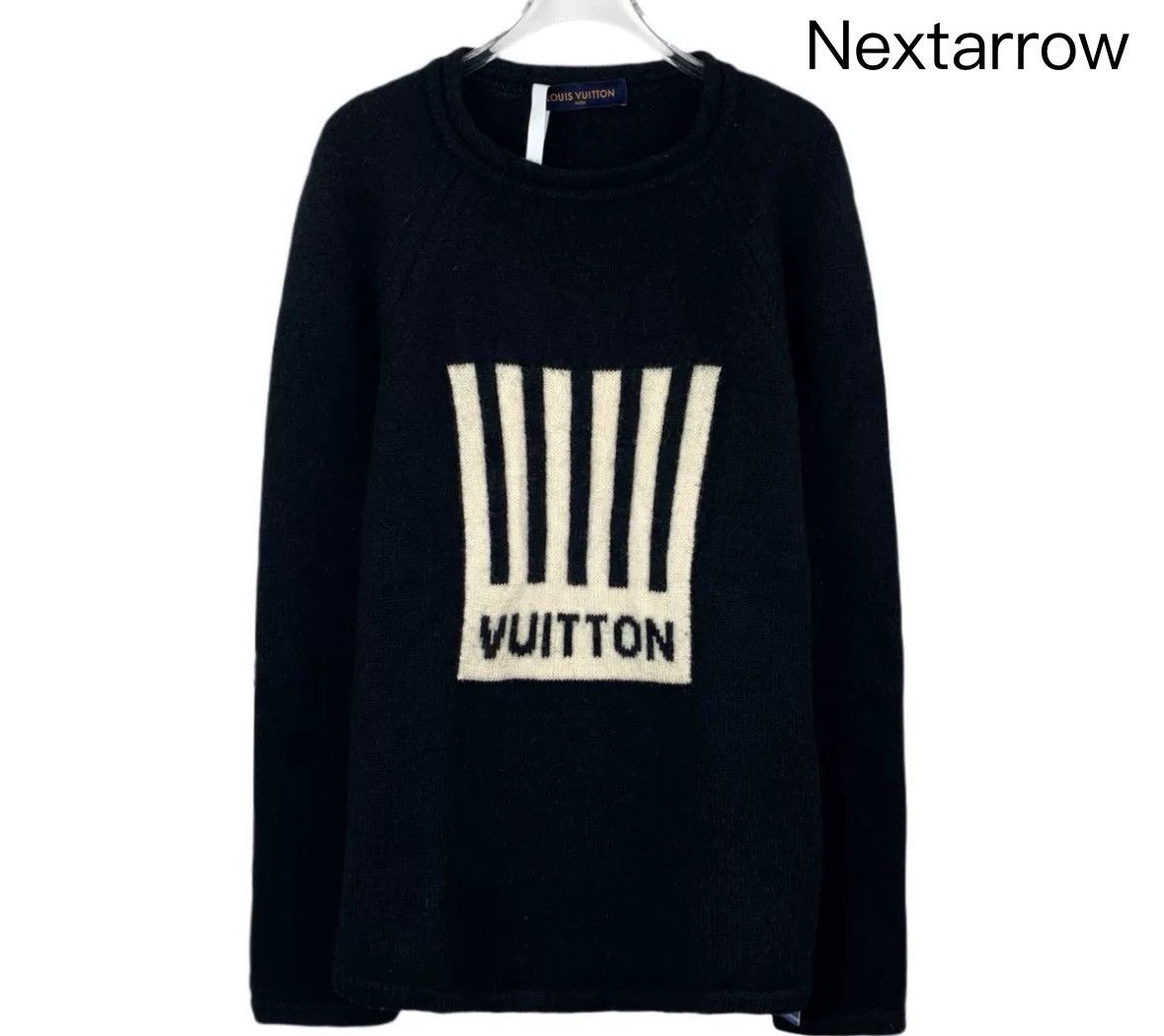 Louis Vuitton Louis Vuitton LV Black Round Neck Wool Knitted Sweater Size US L / EU 52-54 / 3 - 1 Thumbnail
