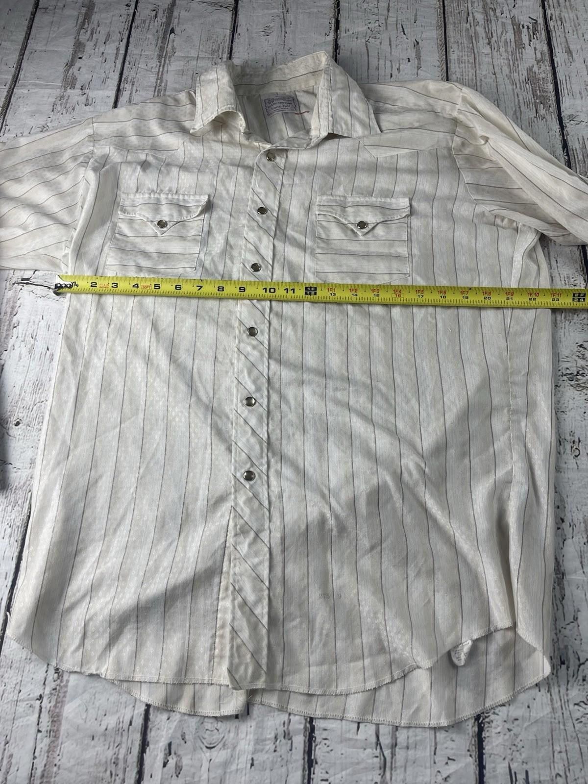 Other Vintage H Bar C Western Shirt Men XL? Print Cowboy Long Tail Size US XL / EU 56 / 4 - 5 Thumbnail