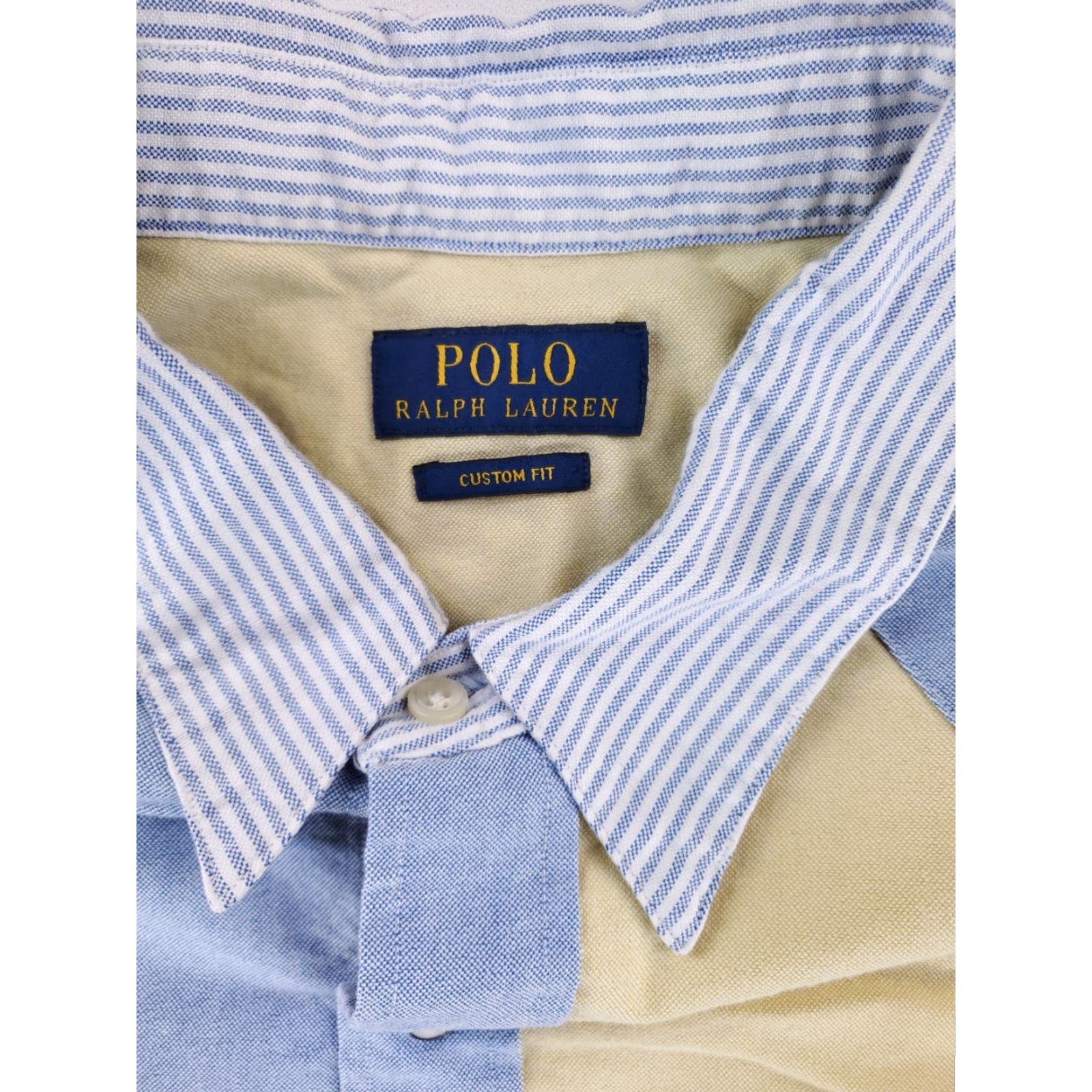 Polo Ralph Lauren **Polo Ralph Lauren Mens XXXL Color Block Pearl Snap Shirt** User: **Polo Ralph Lauren Mens XXXL Color Block Pearl Snap Shirt** Size US XXL / EU 58 / 5 - 6 Thumbnail