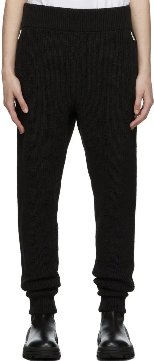 1017 ALYX 9SM × Moncler Moncler Genius 6 × 1017 ALYX 9SM Black KnitLounge Pant Size US 34 / EU 50 - 1 Thumbnail