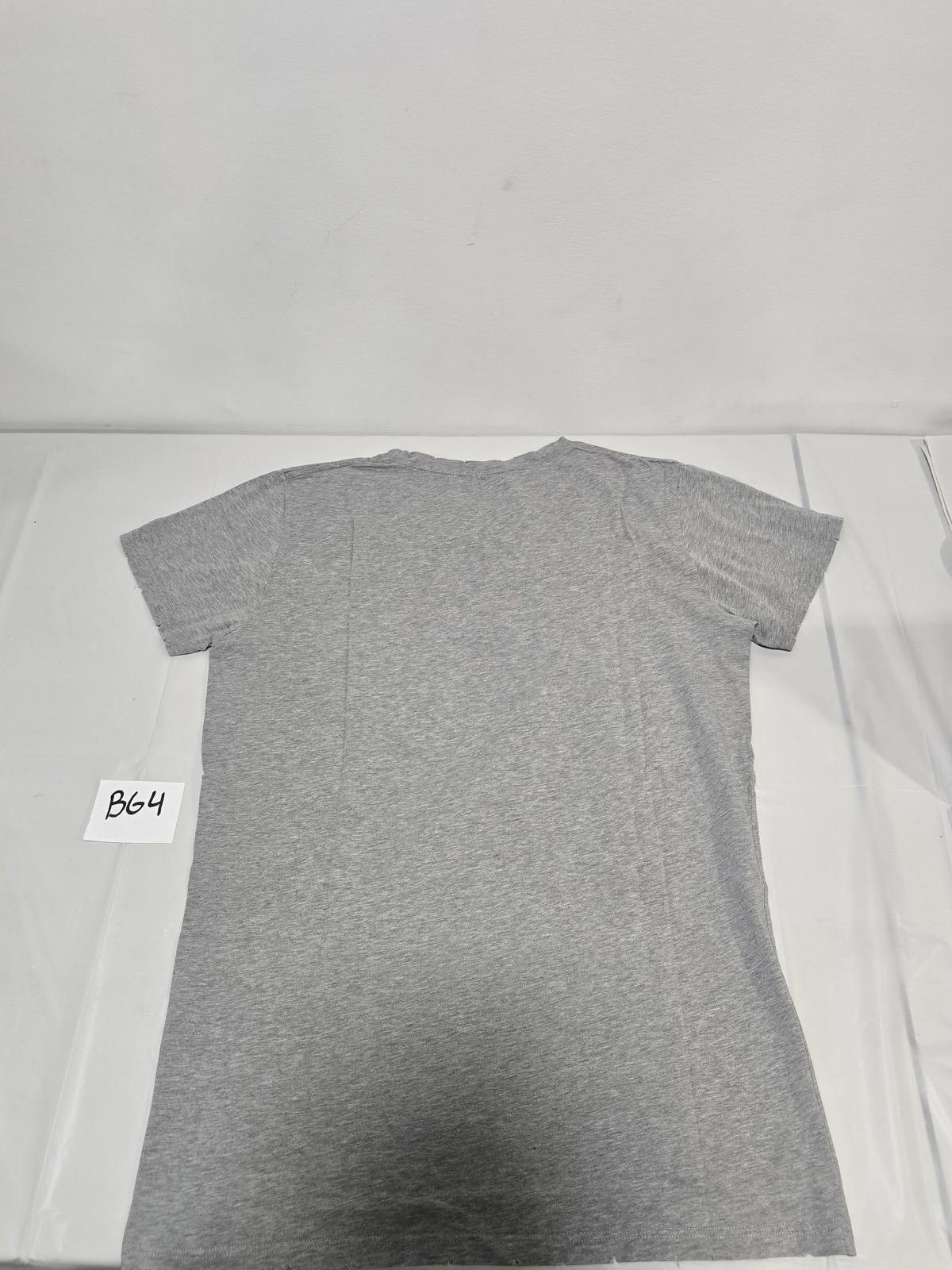 Balmain Balmain Paris Grey Distressed Cotton Tee - Size L Size US M / EU 48-50 / 2 - 2 Thumbnail