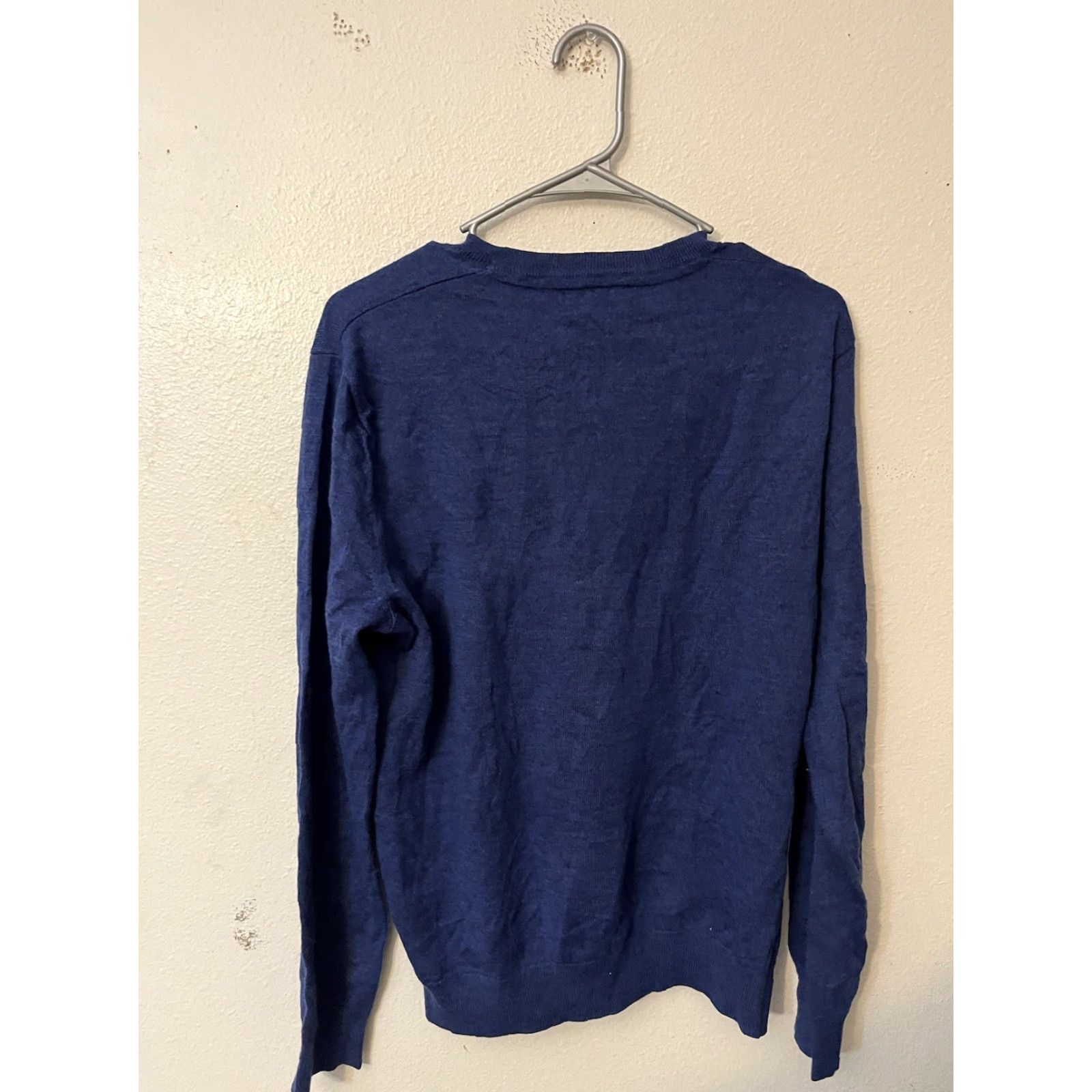 Banana Republic Banana Republic Sweater Mens Medium Blue V-Neck 100% Merino Wool Knit Pullover Casual Shirt? Size US M / EU 48-50 / 2 - 3 Thumbnail