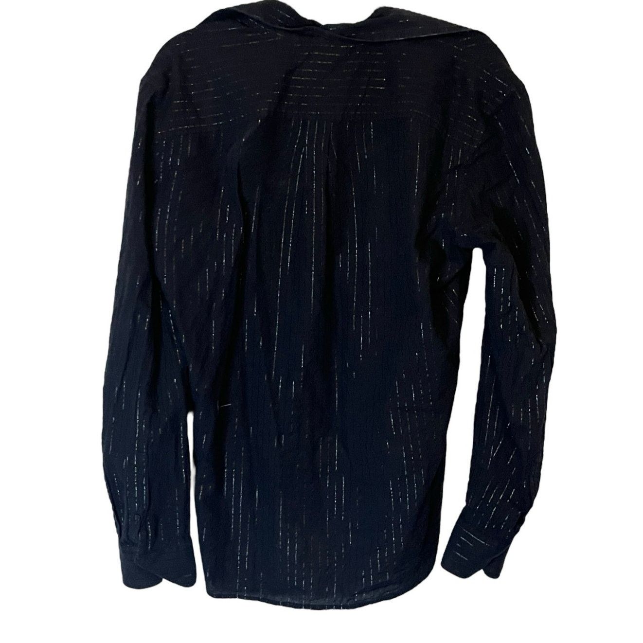 Armani Exchange Armani Exchange A/X Black Button down Silver stripe Size M Size US M / EU 48-50 / 2 - 2 Thumbnail