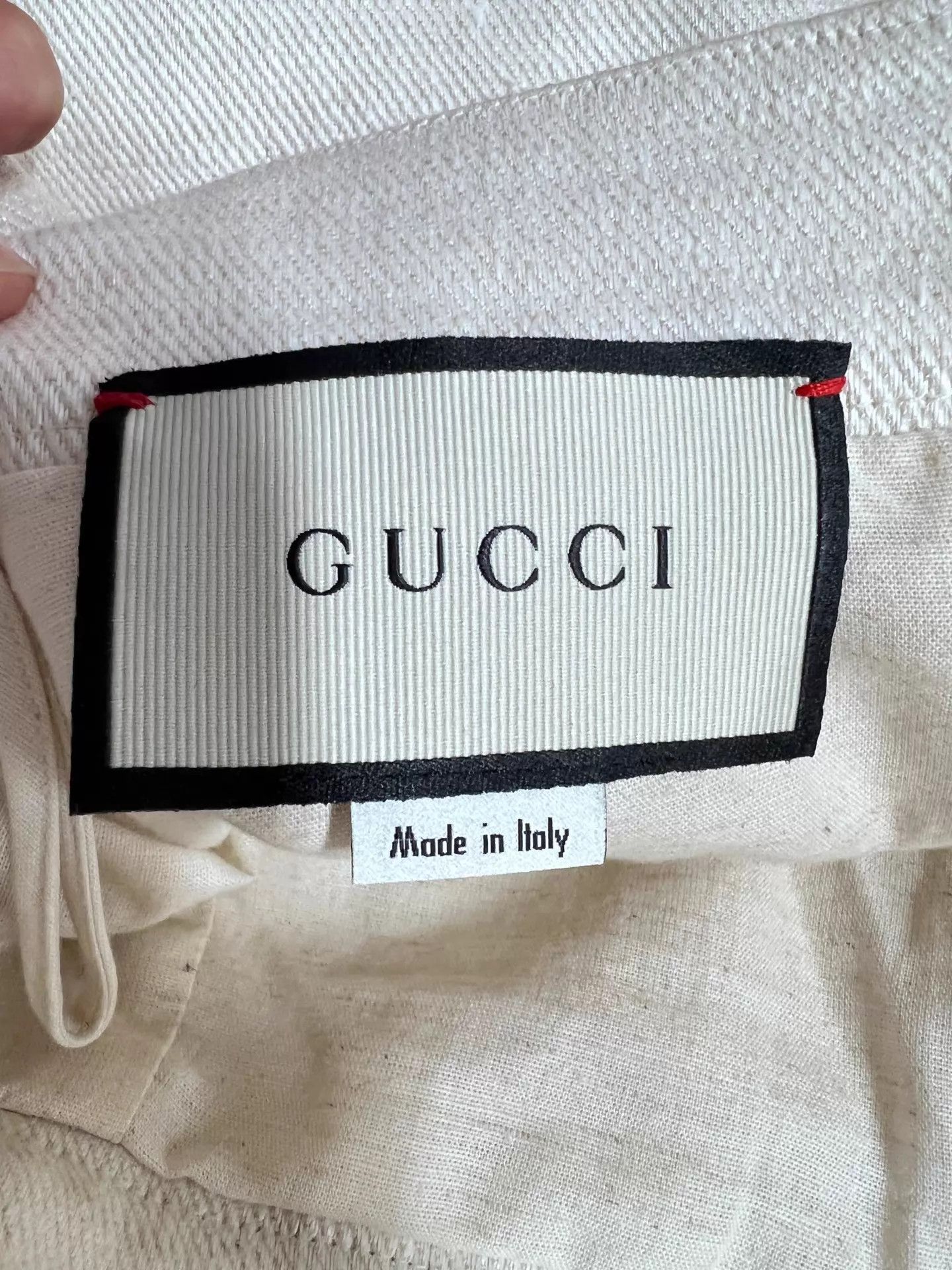 Gucci Gucci White GG Logo Linen Pleated Skirt 38 Size 26" / US 2 / IT 38 - 3 Thumbnail