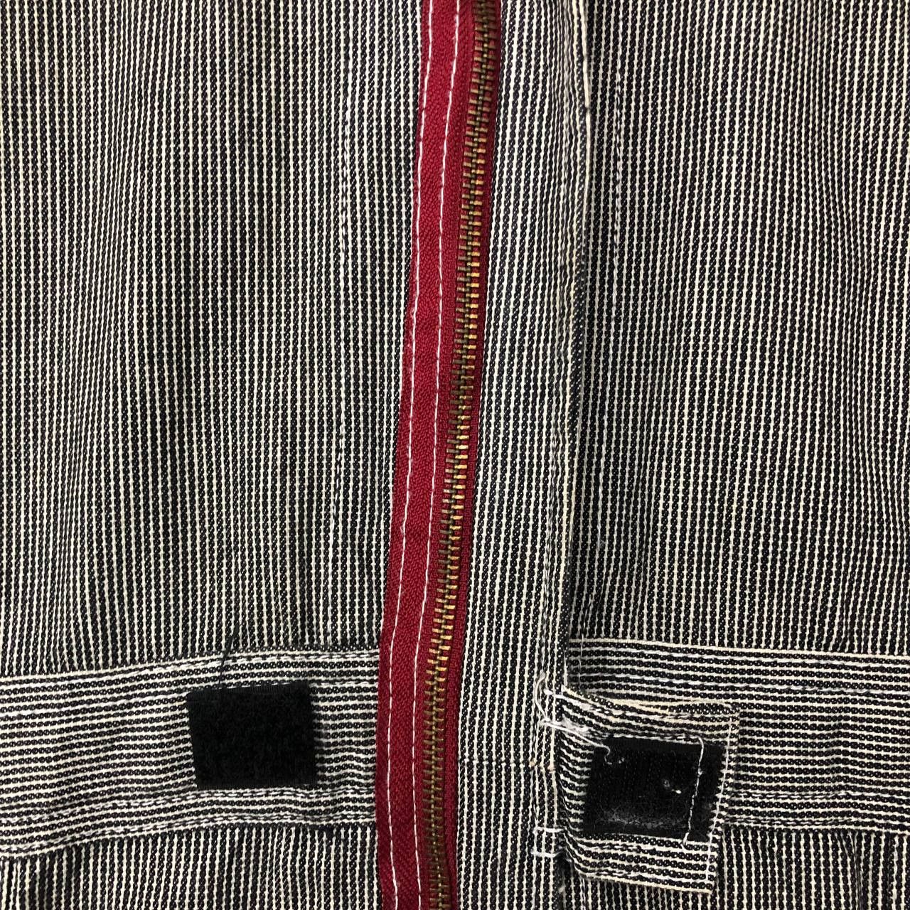 Hysteric Glamour × Japanese Brand P688 RIPPED HICKORY STRIPED GRACE ENGINEER'S COVERALLS Size US XL / EU 56 / 4 - 9 Thumbnail