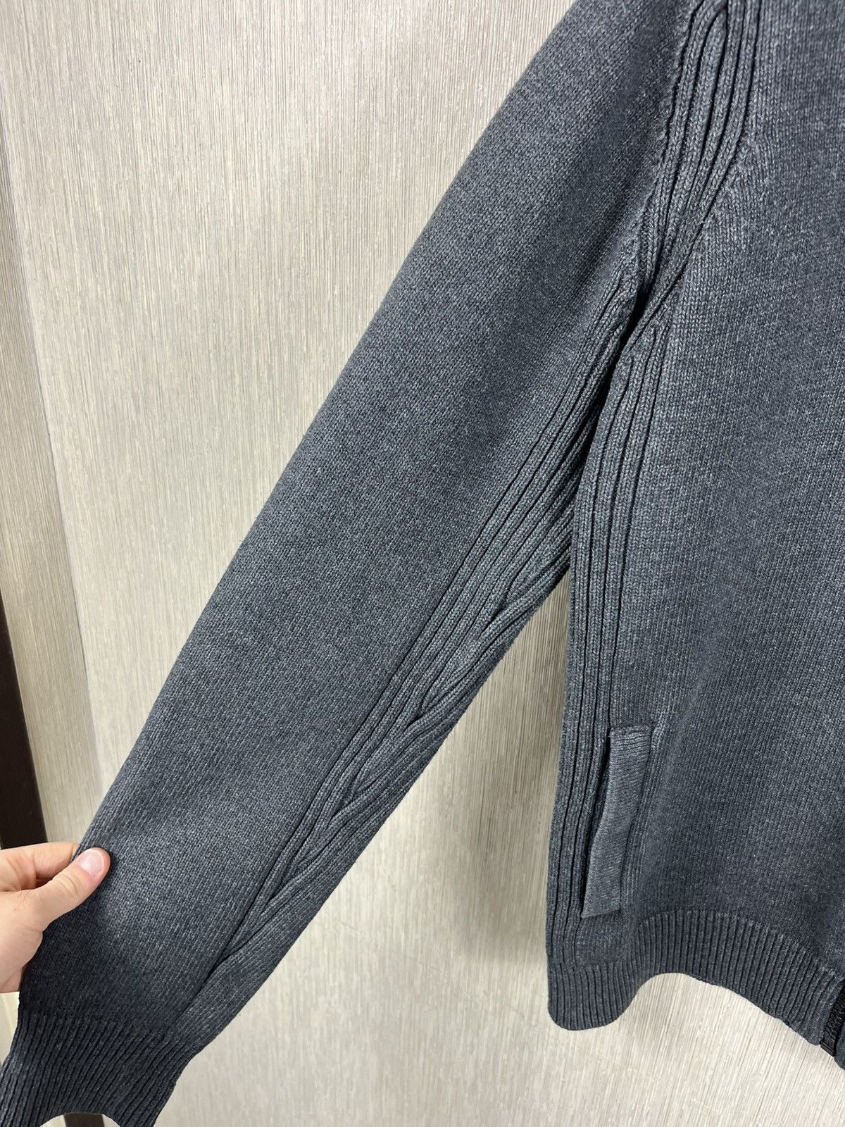 Schott × Vintage Vintage Schott NYC zip knitted sweater button up knit hoodie Size US XL / EU 56 / 4 - 11 Thumbnail