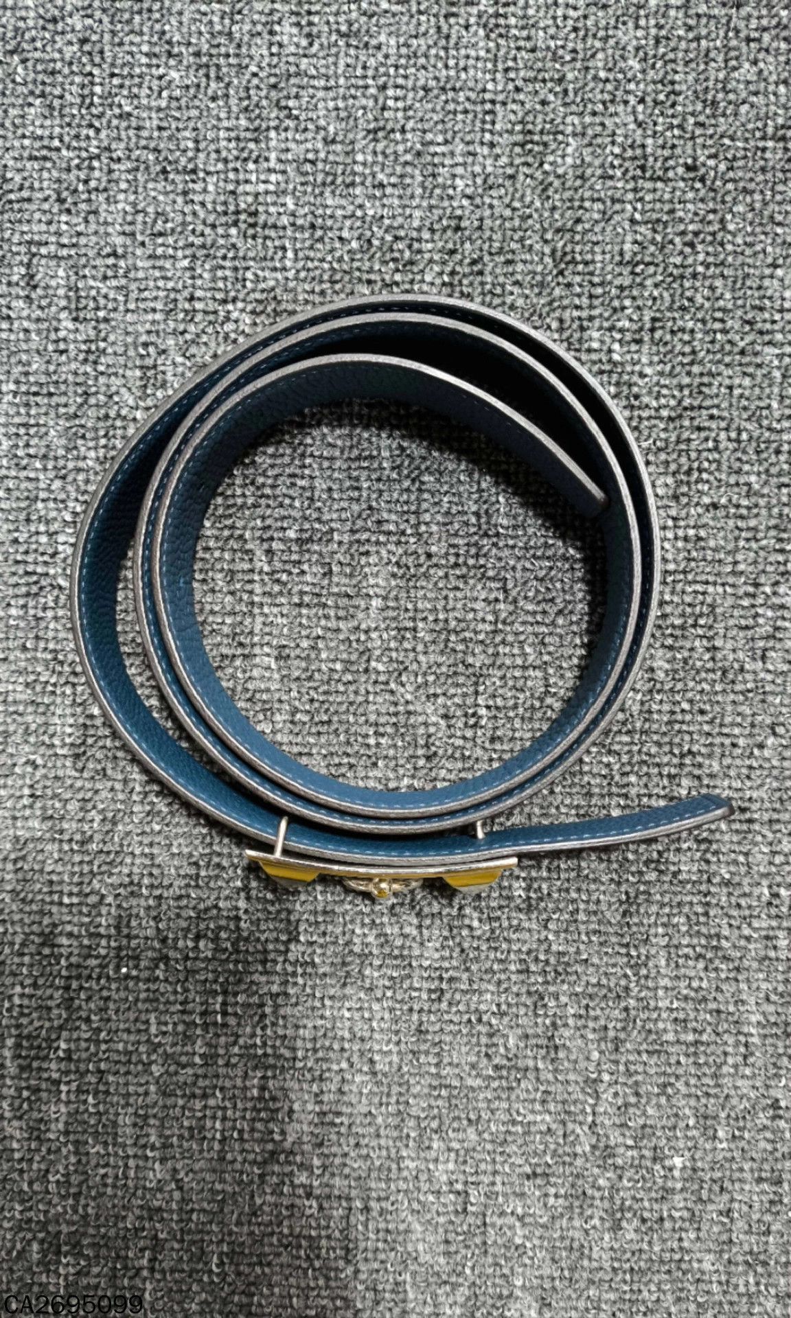 Hermes HERMES CDC belt color blocked black blue 99 New Size ONE SIZE - 2 Thumbnail