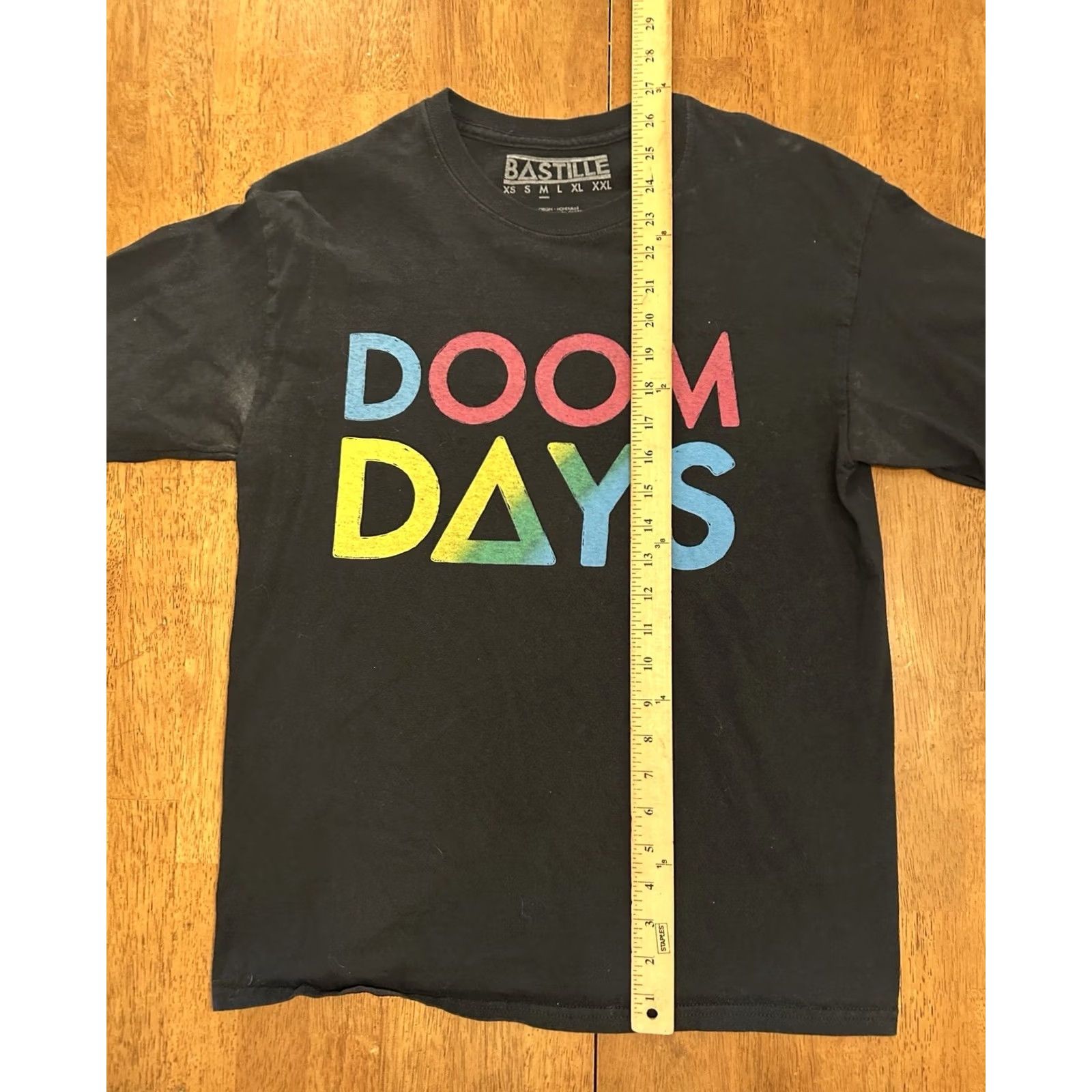 Vintage Bastille Doom Days T Shirt Medium Band Music Long Sleeve Size US M / EU 48-50 / 2 - 7 Thumbnail