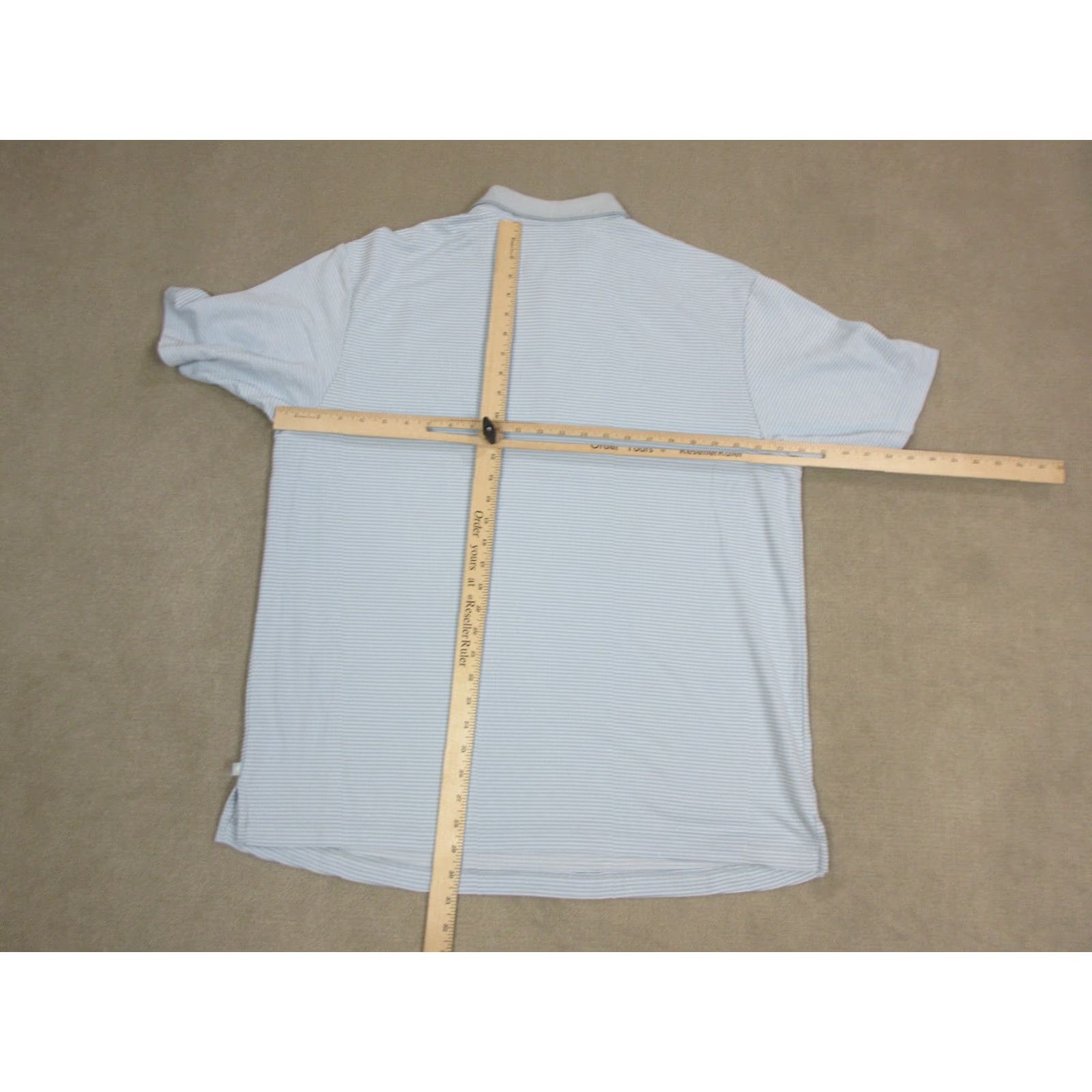Tommy Bahama Tommy Bahama Polo Shirt Mens XL Blue Short Sleeve Collared Stripe Size US XL / EU 56 / 4 - 3 Thumbnail