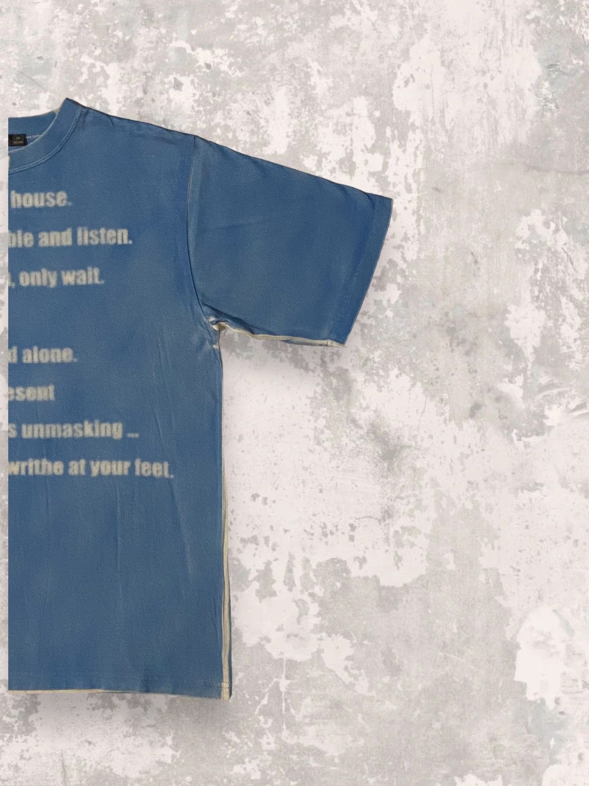 20471120 Japan Men’s Bigi Blur Ecstasy Poetry Wool Tshirt Size US M / EU 48-50 / 2 - 8 Thumbnail