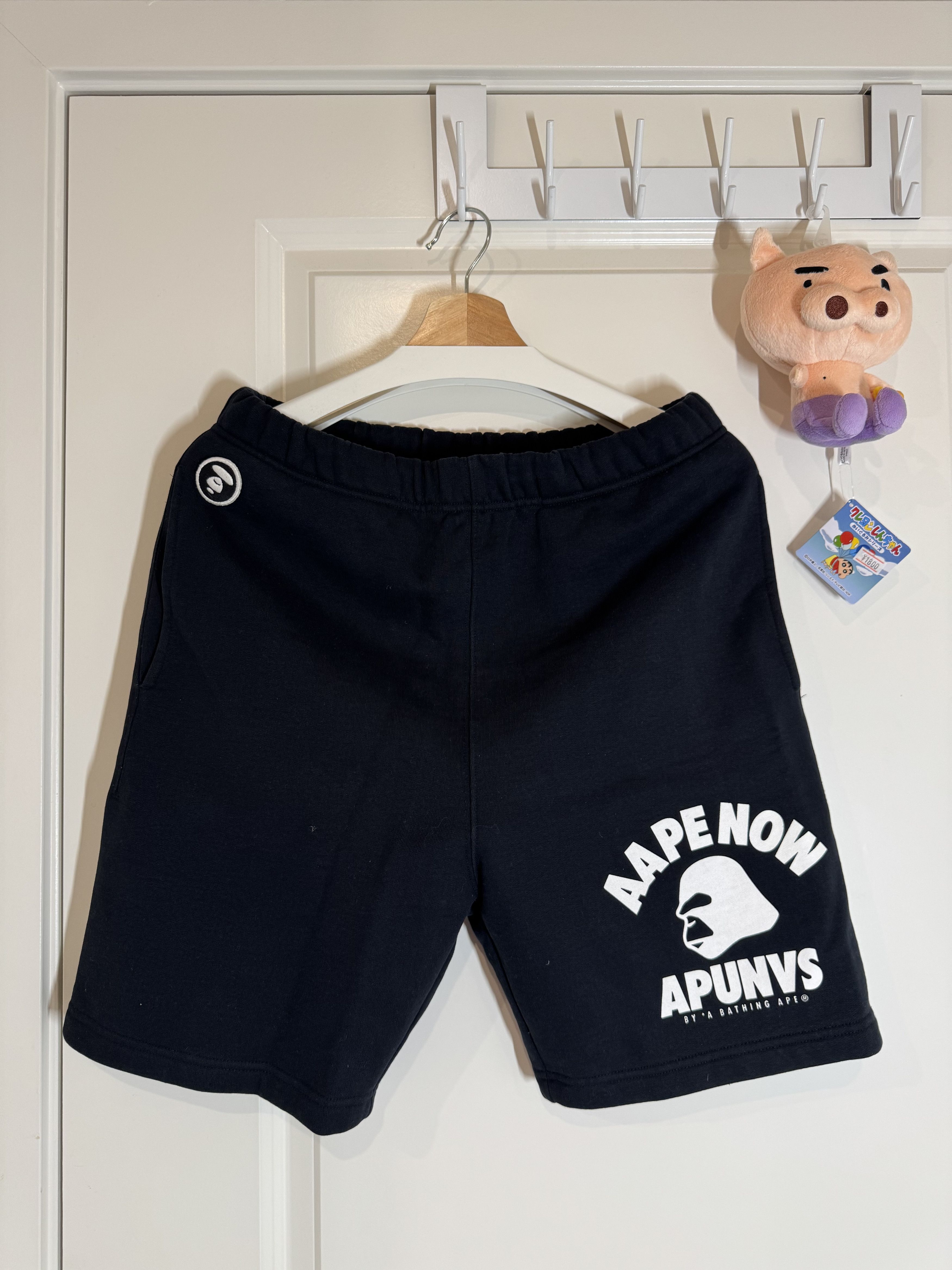 Aape Aape Green Camo Logo Sweat Shorts Medium Size US 30 / EU 46 - 1 Thumbnail