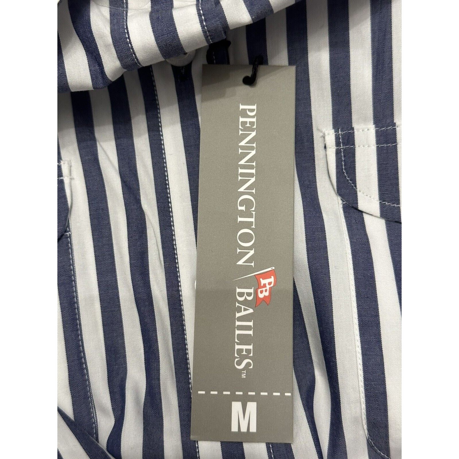Other Pennington & Bailes Shirt Dress Navy Striped Belted Mini M Size M / US 6-8 / IT 42-44 - 9 Thumbnail