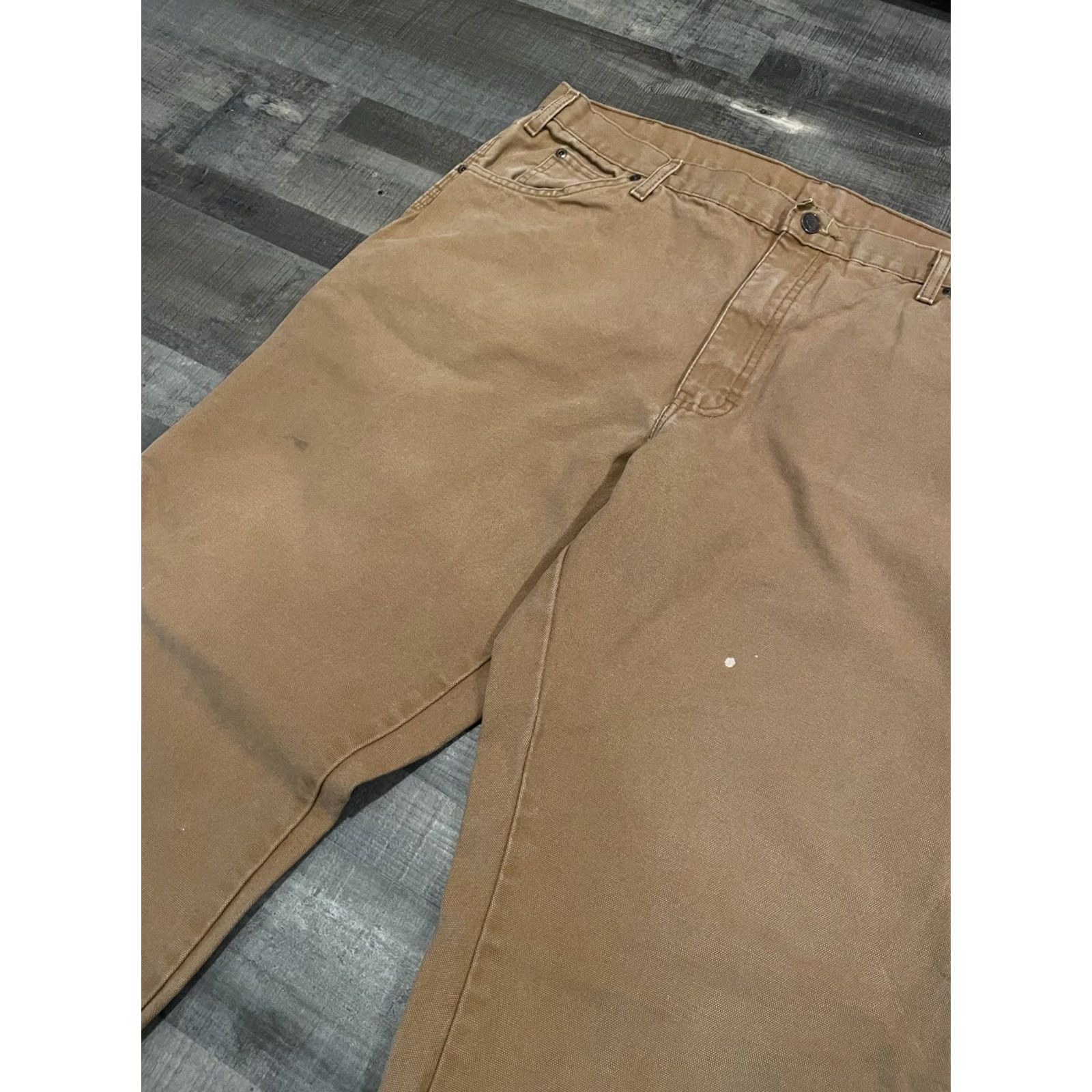 Dickies VINTAGE Dickies Work Pant Pants Mens 38x32 Brown Cargo Straight 80s 90s Grunge Hip Hop Hipster Logo Size US 38 / EU 54 - 6 Thumbnail