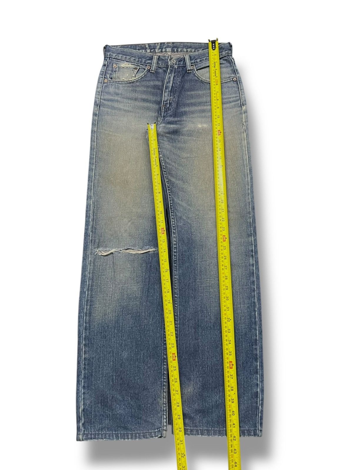 Levi's Vintage Y2K Levi’s 533 - Faded Mud Wash, Distressed Denim Size US 30 / EU 46 - 16 Thumbnail
