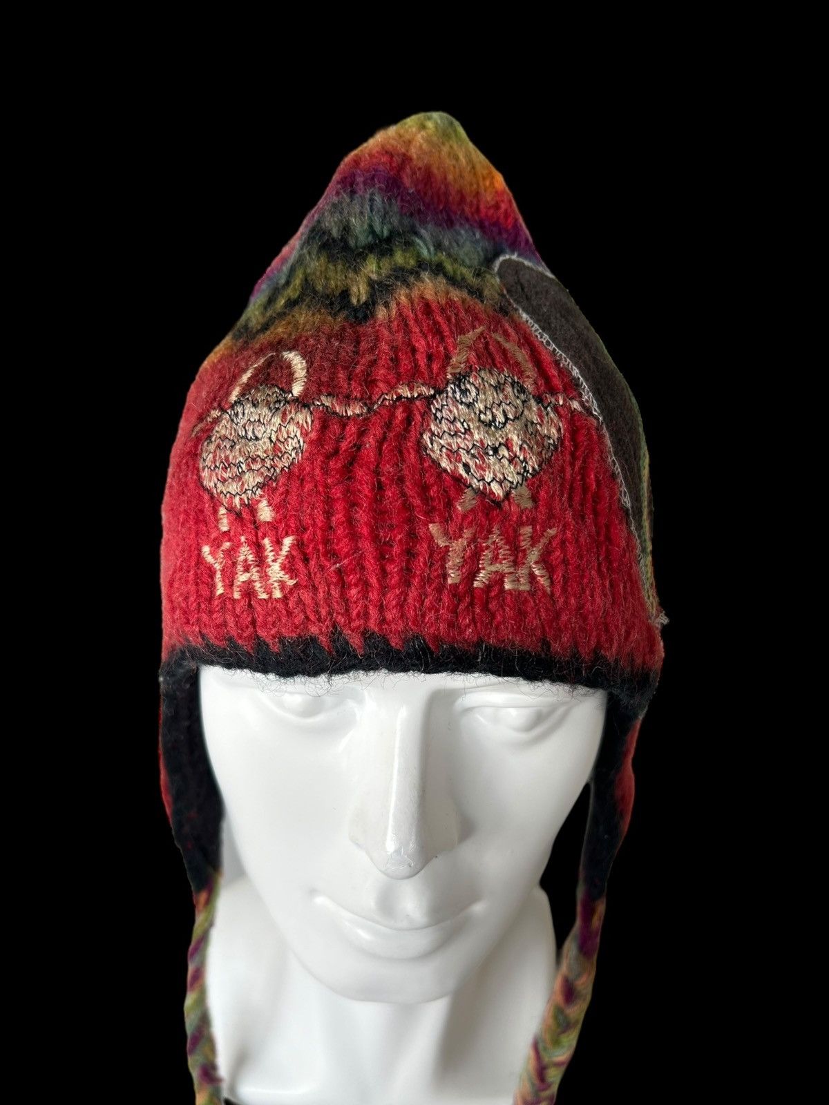 Japanese Brand × Kapital × Vintage Hippies Style Crochet knitt wool Beanie Hats Size ONE SIZE - 3 Thumbnail
