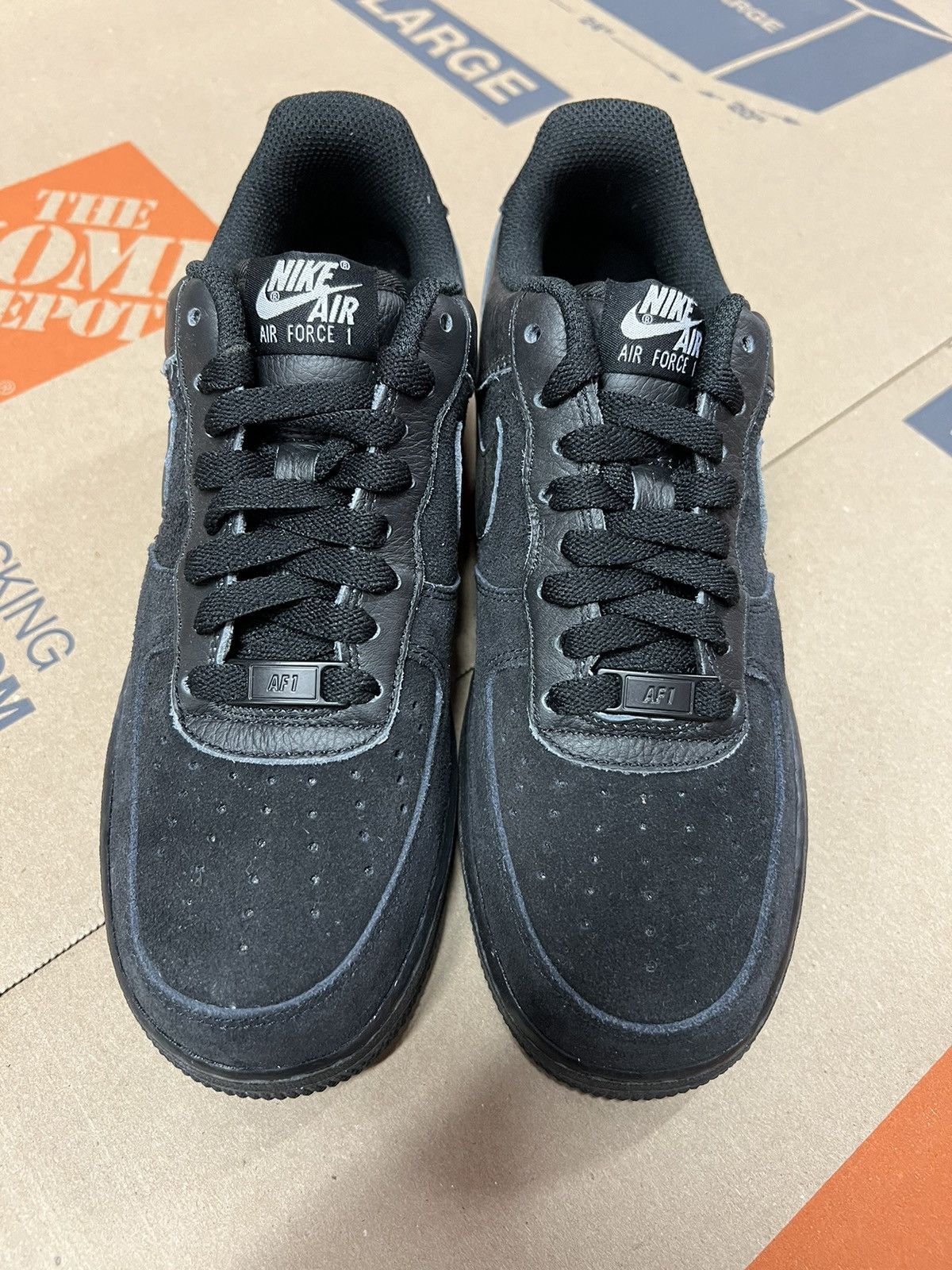 Nike Nike ID Air Force 1 Low - Nike By You - black/black Size US 6 / EU 39 - 2 Thumbnail