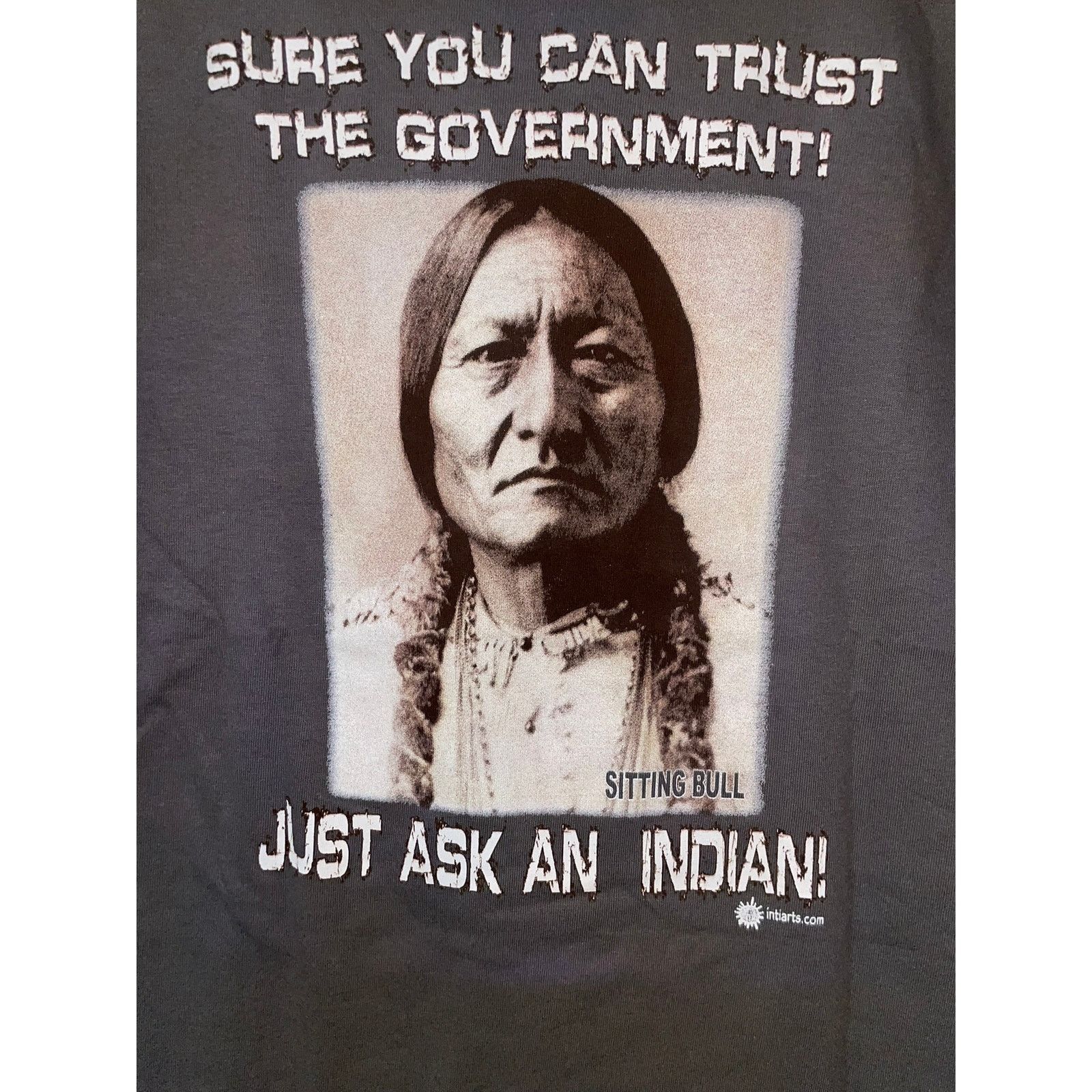 Gildan Y2K Sitting Bull Chief Joseph Ask An Indian Joke Shirt Small Size US S / EU 44-46 / 1 - 3 Thumbnail