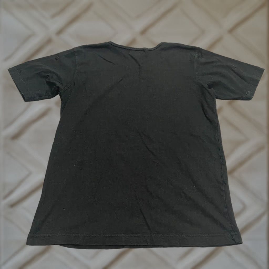 MooRER Jennifer Moore Embroidered T-Shirt Womens Small Black Short Sleeve Crew Neck Top Size S / US 4 / IT 40 - 1 Thumbnail