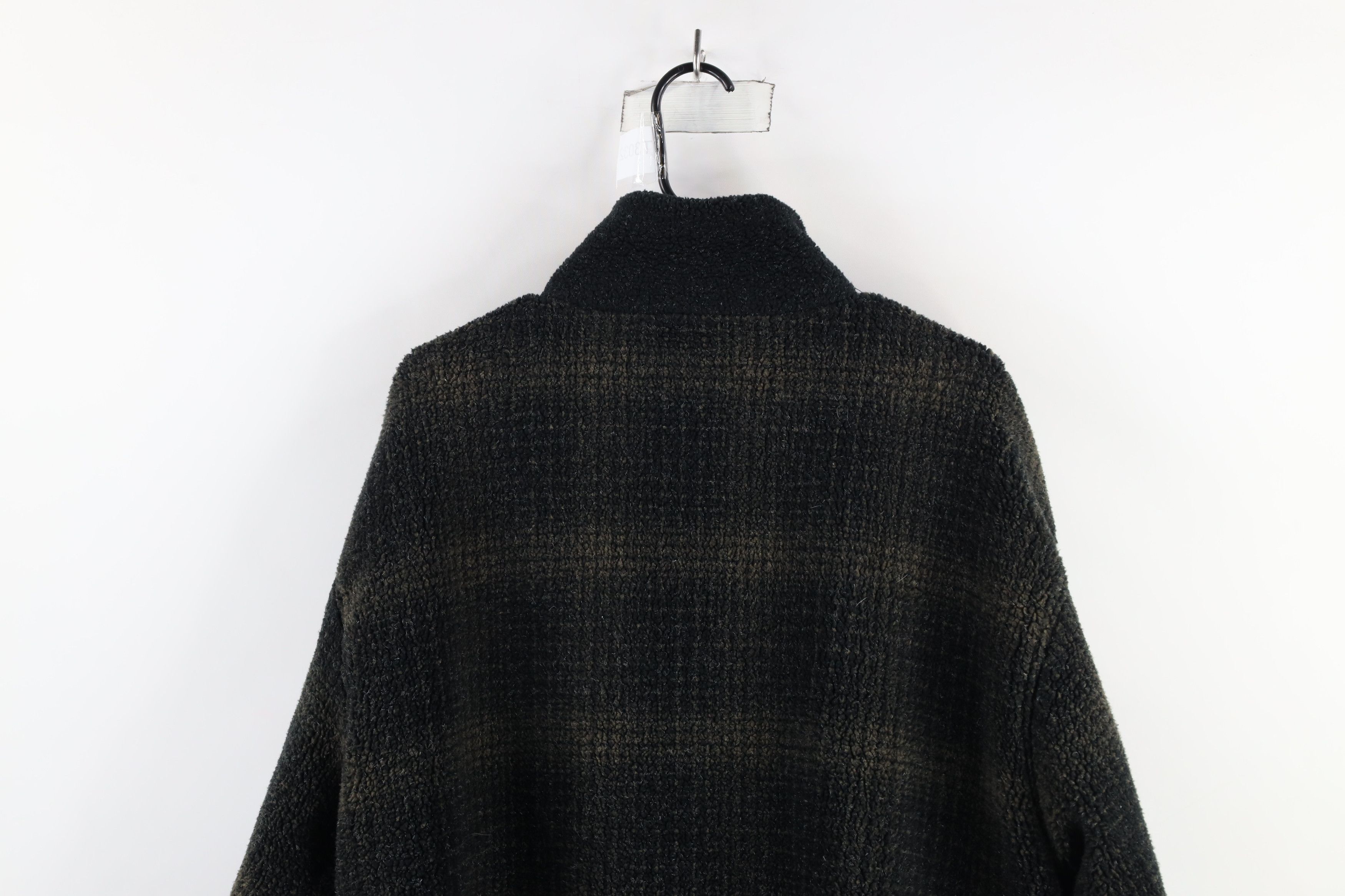 Vintage Vintage 90s Streetwear Pile Fleece Full Zip Jacket Plaid Size US M / EU 48-50 / 2 - 11 Thumbnail