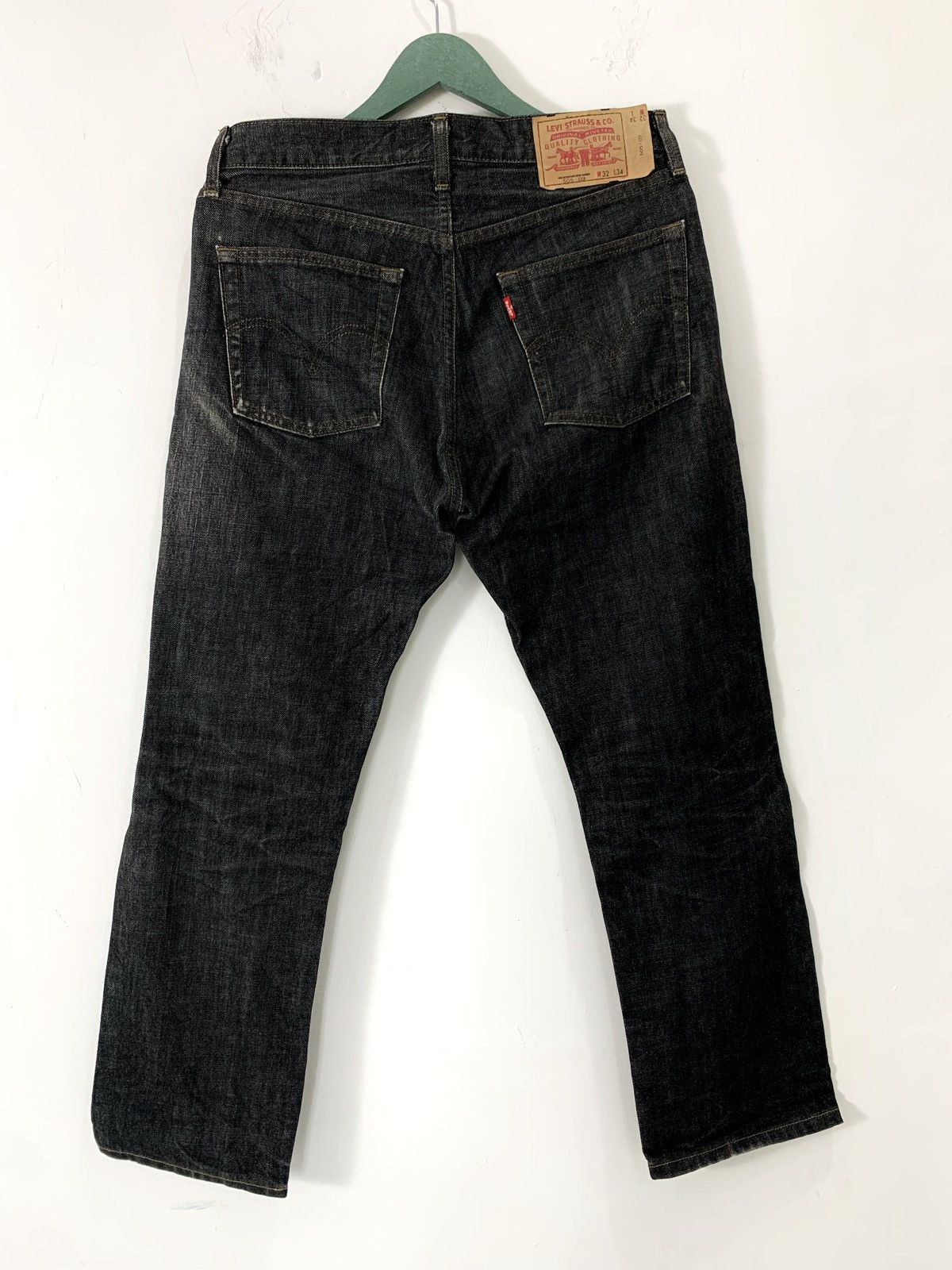 Vintage levis 505 jeans pants stone black denim