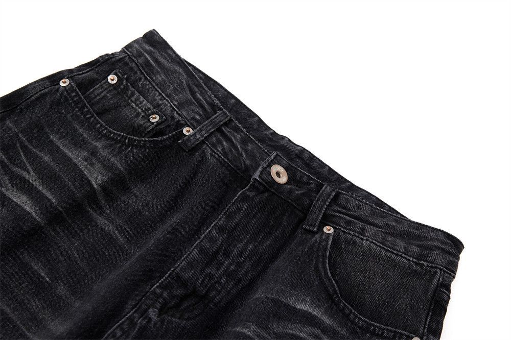 Jean Men's retro punk tie-dye washed distressed scimitar jeans Size US 32 / EU 48 - 3 Thumbnail