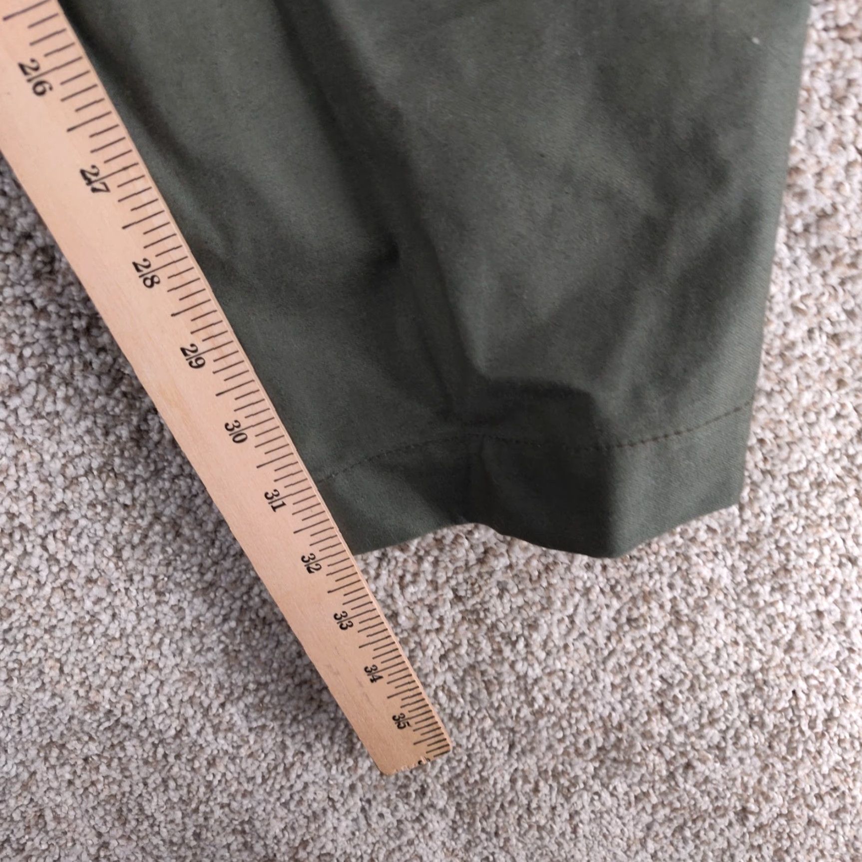 Alpha Industries Vtg Alpha Industries Military Trousers Cargo Pants Mens 30 Green Canvas 32 Inseam 30 Waiste Adjustable Lined Field Workwear Winter Army 90s Mens Size US 32 / EU 48 - 5 Thumbnail