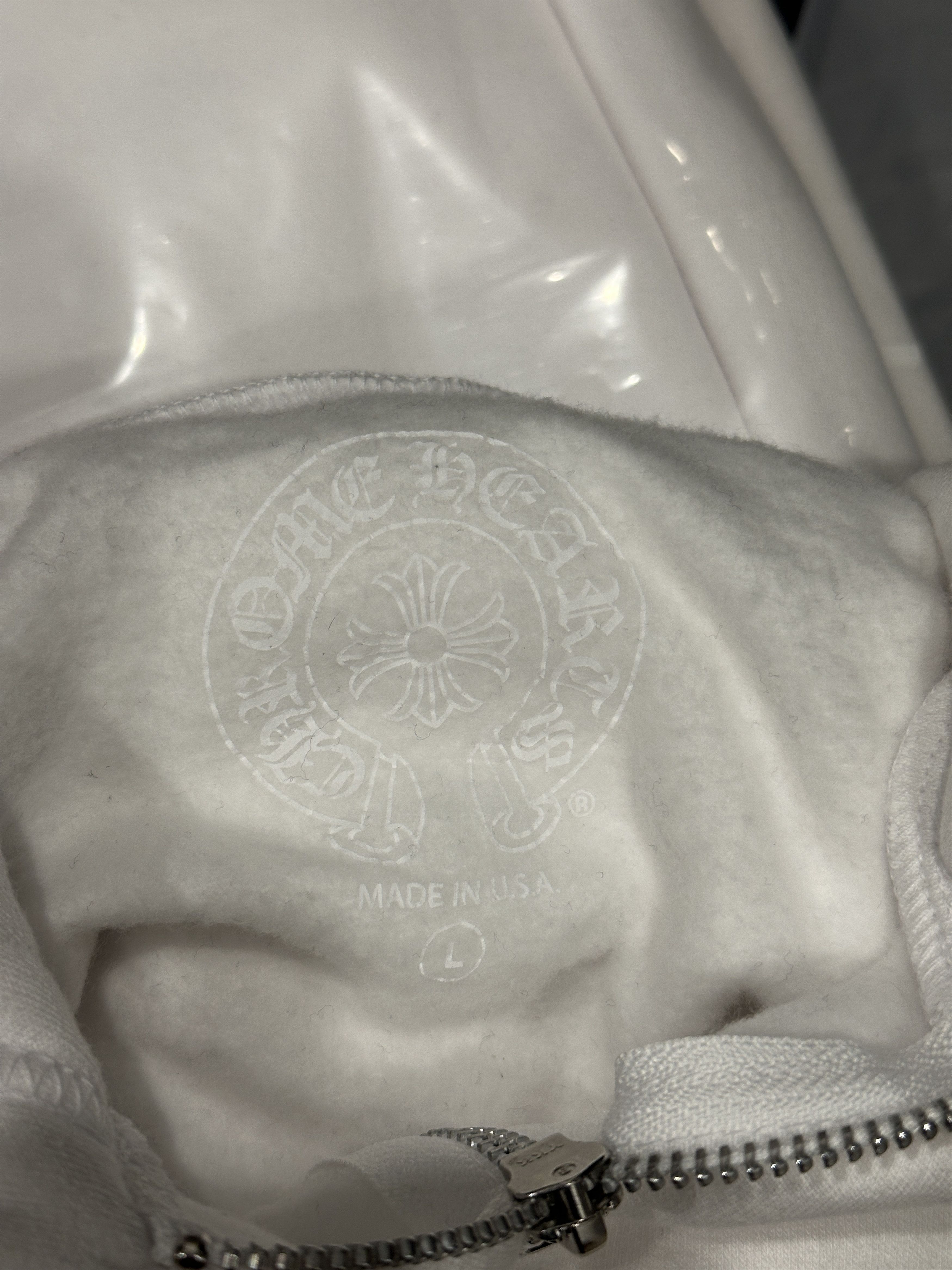 Chrome Hearts Vertical Logo Thermal Zip Up Hooded Size US L / EU 52-54 / 3 - 4 Thumbnail