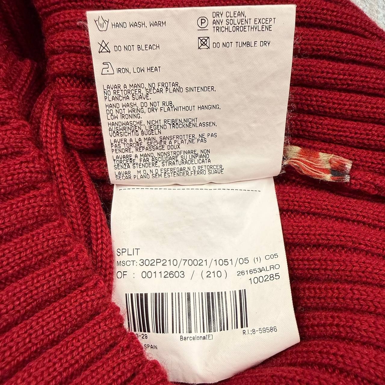 Burberry Burberry Red Knit Ribbed 1/4 Zip Sweater Size XS / US 0-2 / IT 36-38 - 10 Thumbnail