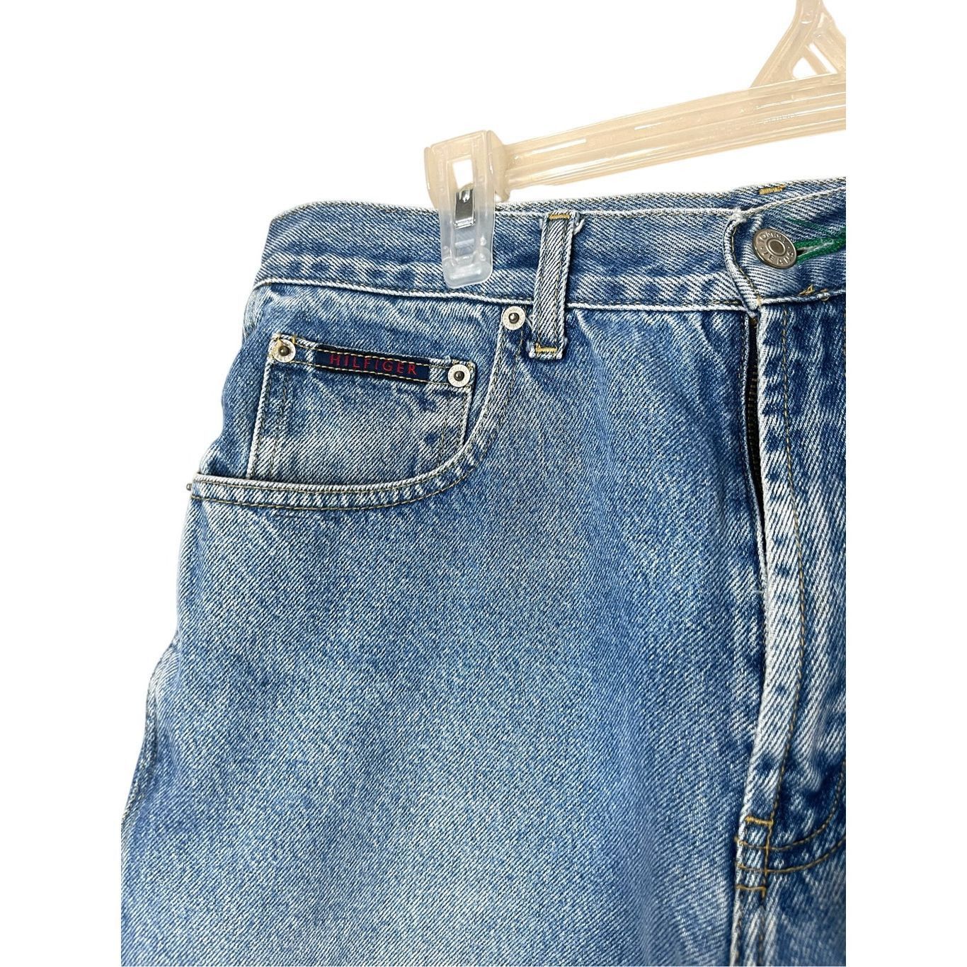 Tommy Hilfiger Vintage Tommy Hilfiger 90s Custom High Rise Raw Hem Shorts S Size 34" / US 12 / IT 48 - 5 Thumbnail