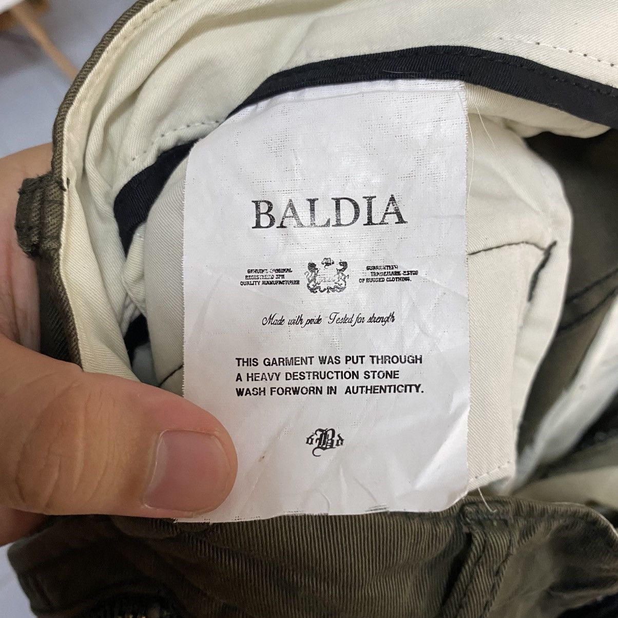 Japanese Brand DL Baldia Green Cargo Utility Multipocket Pants #C1259 Size US 29 - 21 Thumbnail