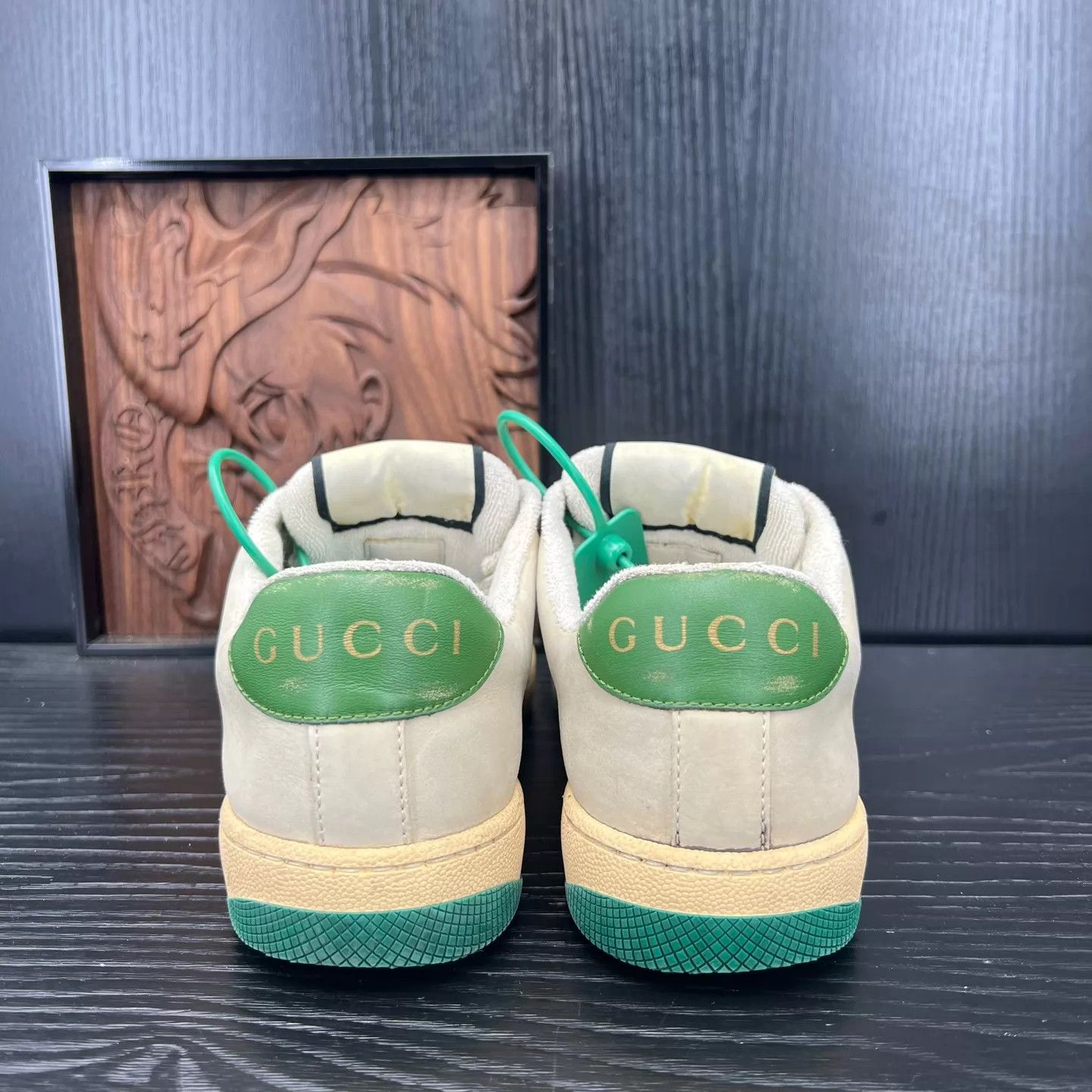Gucci Gucci Distressed Sneaker Gray Green EU 37 Size US 6.5 / IT 36.5 - 7 Thumbnail