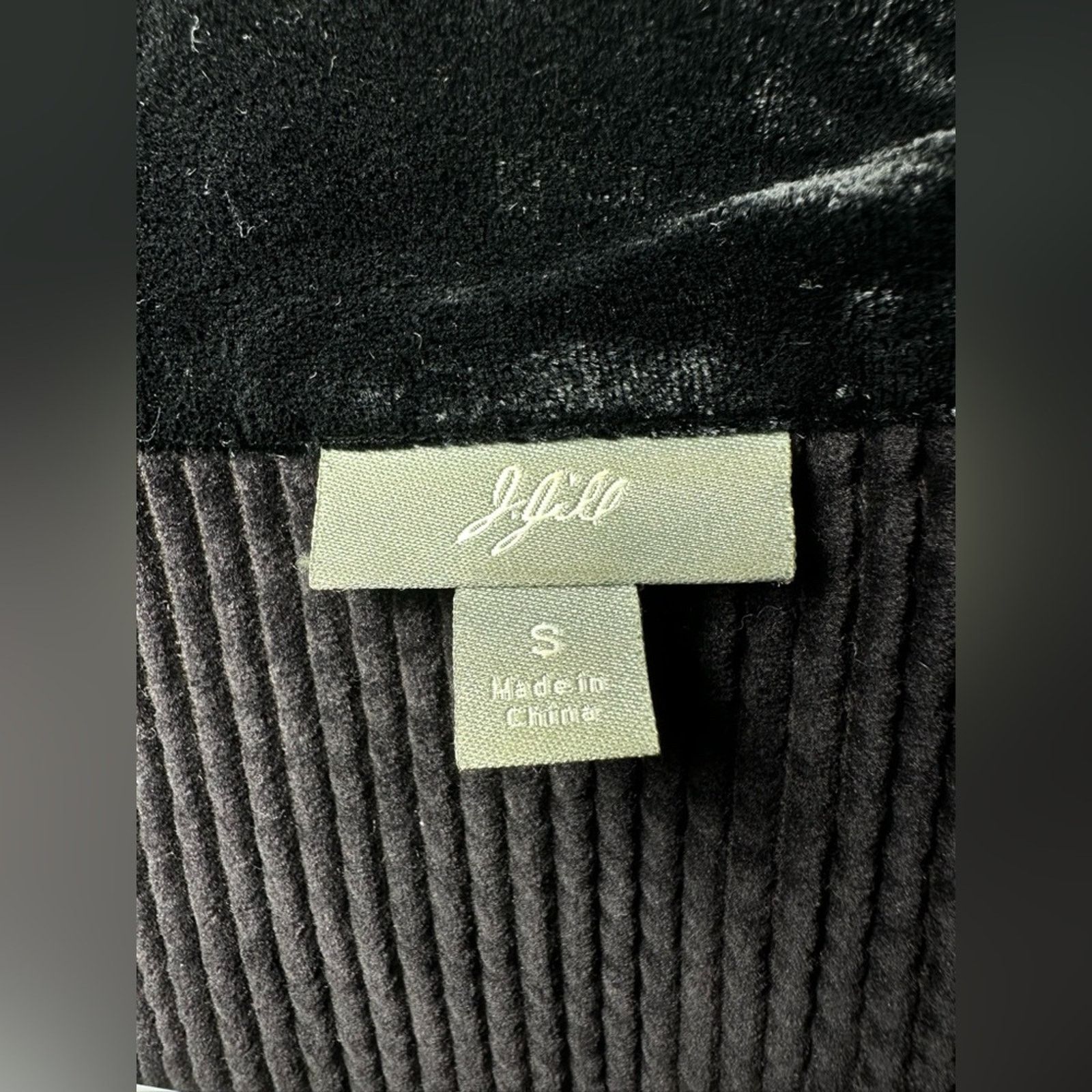 Other J. Jill Corduroy Jacket Velvet Collar Black Cotton Womens SM Size S / US 4 / IT 40 - 4 Thumbnail