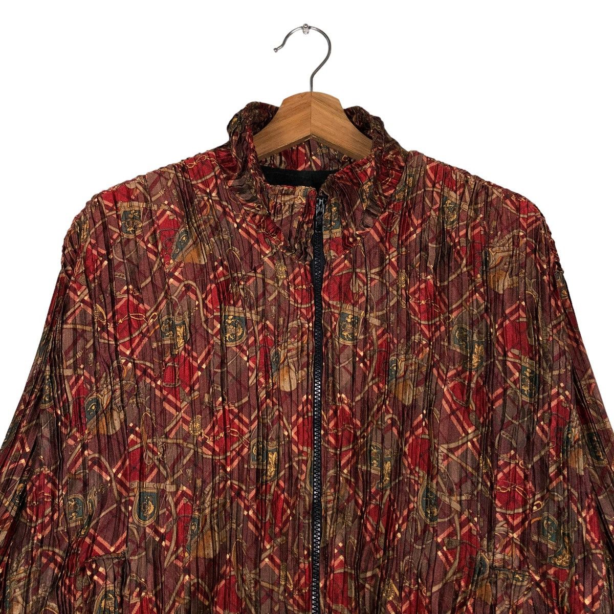 Japanese Brand 🔥RARE VINTAGE BOMBER JACKET PLEATED DESIGN ISSEY MIYAKE Size US M / EU 48-50 / 2 - 3 Thumbnail