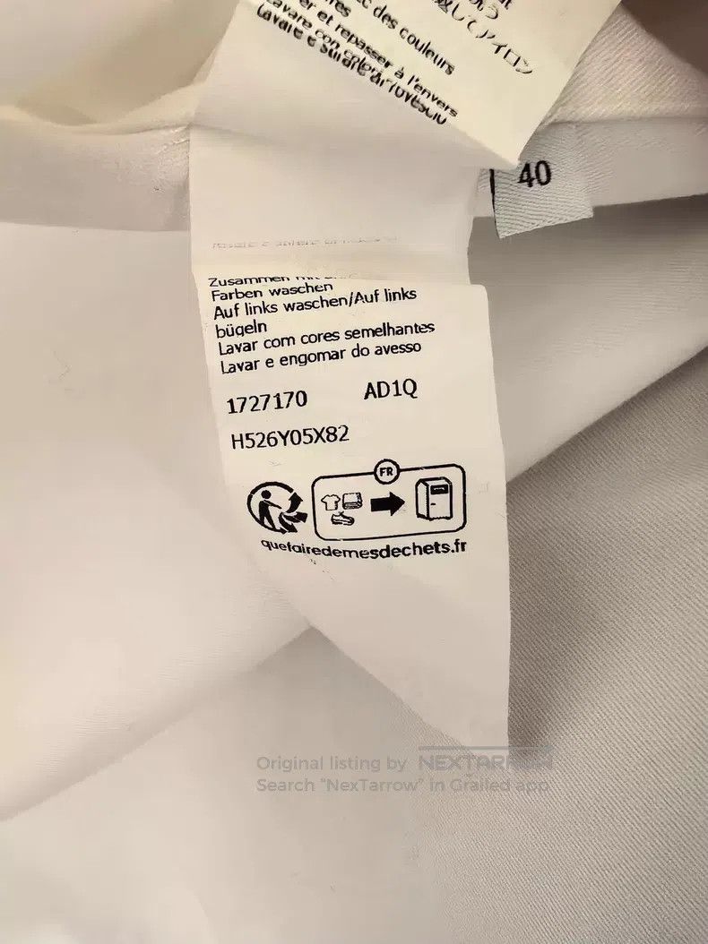 Loewe Loewe White Shirt Length Front 73 Back 76 Chest 63 Size S / US 4 / IT 40 - 5 Thumbnail