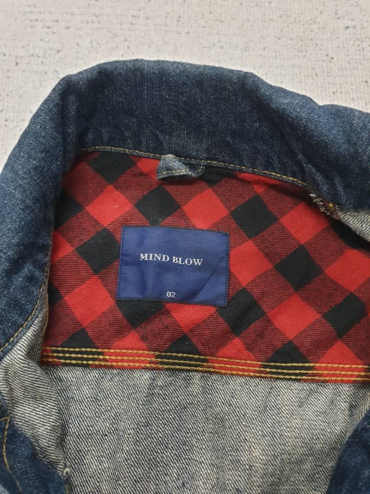 Japanese Brand Mind Blow Japan brand blue raw denim jacket Size US M / EU 48-50 / 2 - 2 Thumbnail