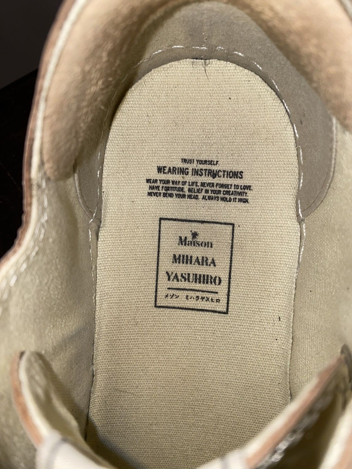 Maison MIHARA YASUHIRO Mihara Yasuhiro Off-Gold Hank Sole Low Sneakers Size 8 Size US 8 / EU 41 - 7 Thumbnail