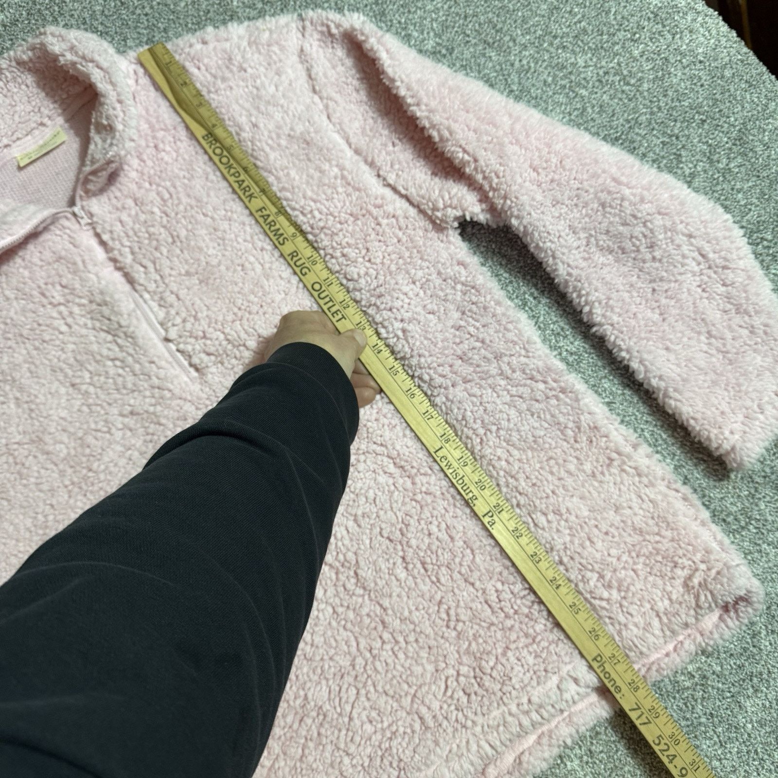 Other Bobbie Brookes Sherpa Fleece Jacket Womens M Cozy Soft Plush Size M / US 6-8 / IT 42-44 - 2 Thumbnail