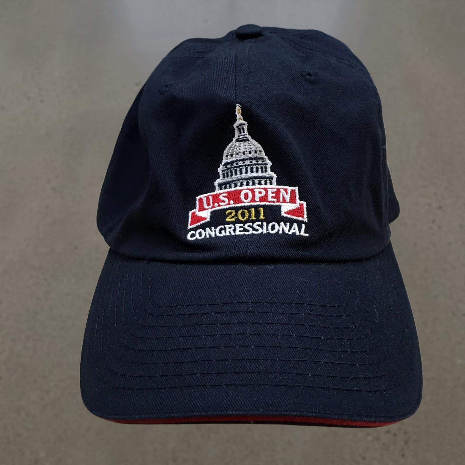 Vintage US Open Congressional 2011 Baseball Cap Hat Mens One Size Blue Embroidered USGA Size ONE SIZE - 1 Thumbnail