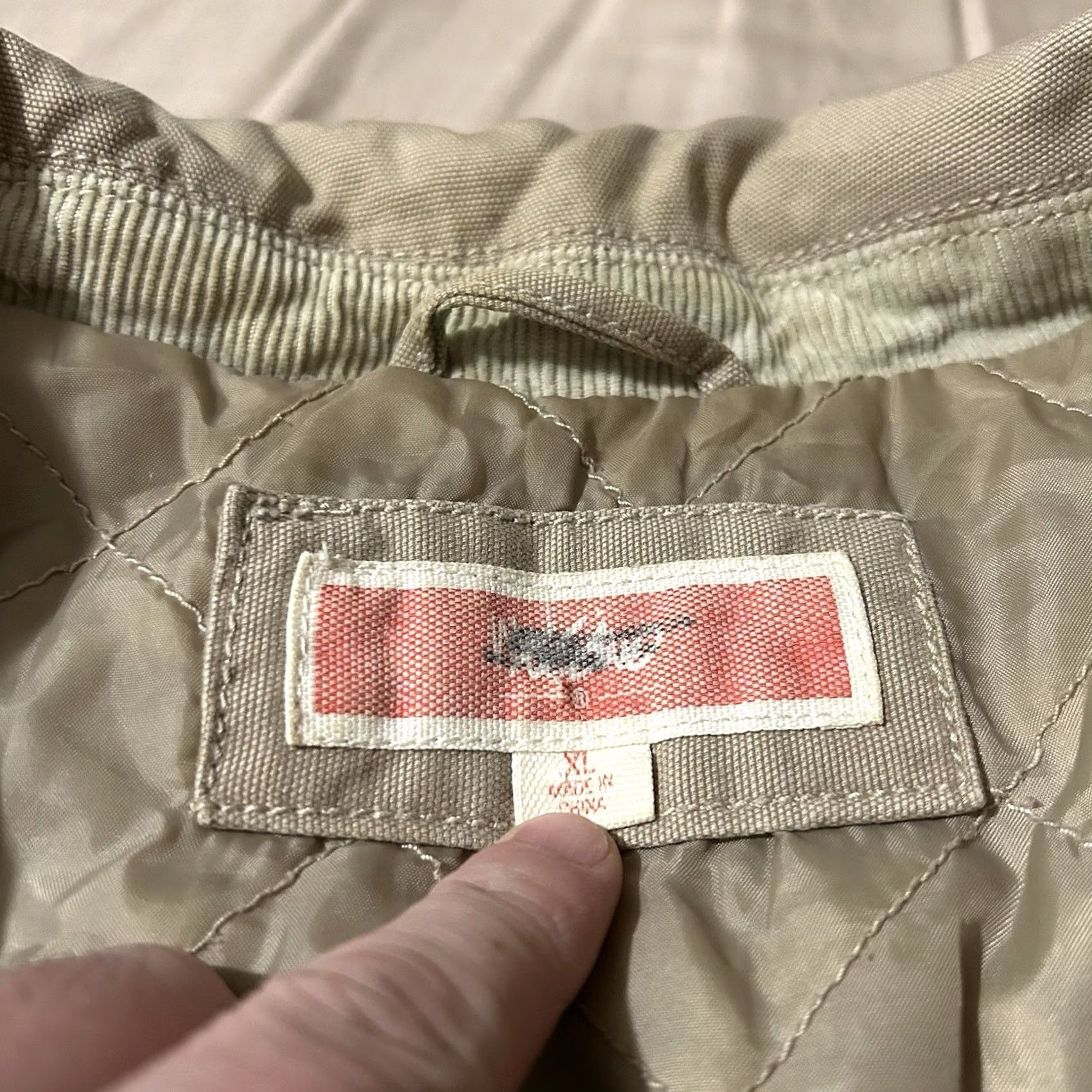 Mossimo VINTAGE Mossimo Detroit Style Workwear Jacket Size XL Cream Bomber Jacket Mens XL Size US XL / EU 56 / 4 - 3 Thumbnail