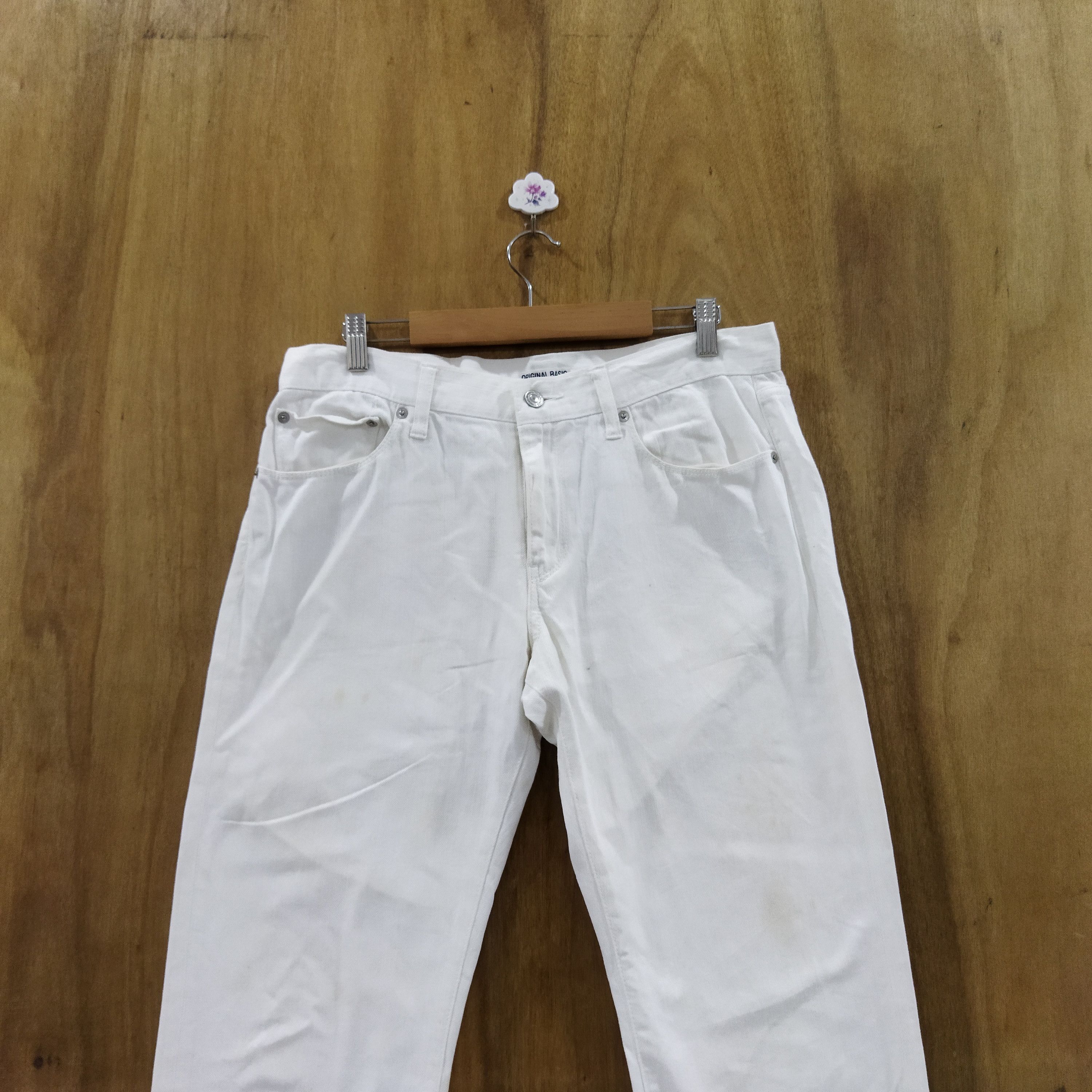 Japanese Brand × Uniqlo UNIQLO FADED WHITE YELLOW JEANS PANTS Size US 32 / EU 48 - 2 Thumbnail
