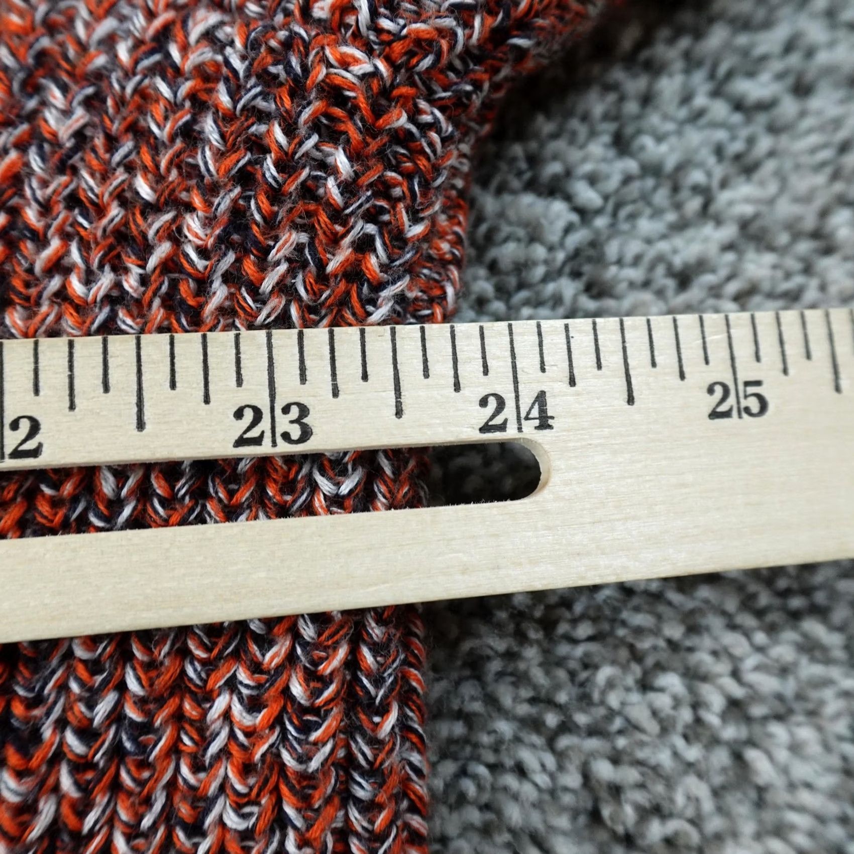 Banana Republic Banana Republic Sweater Mens XL Orange Speckled Heavy Rib Knit Crewneck Pullover Size US XL / EU 56 / 4 - 7 Thumbnail