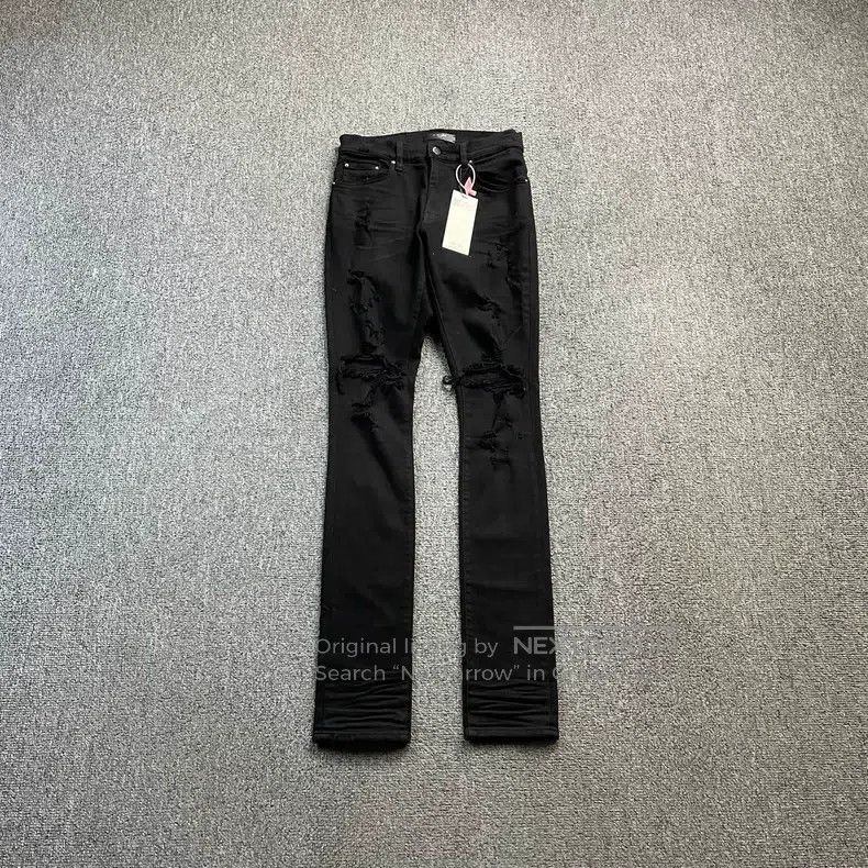 Amiri Amiri Size 29 Black hole-ridden jeans Size US 29 - 1 Thumbnail