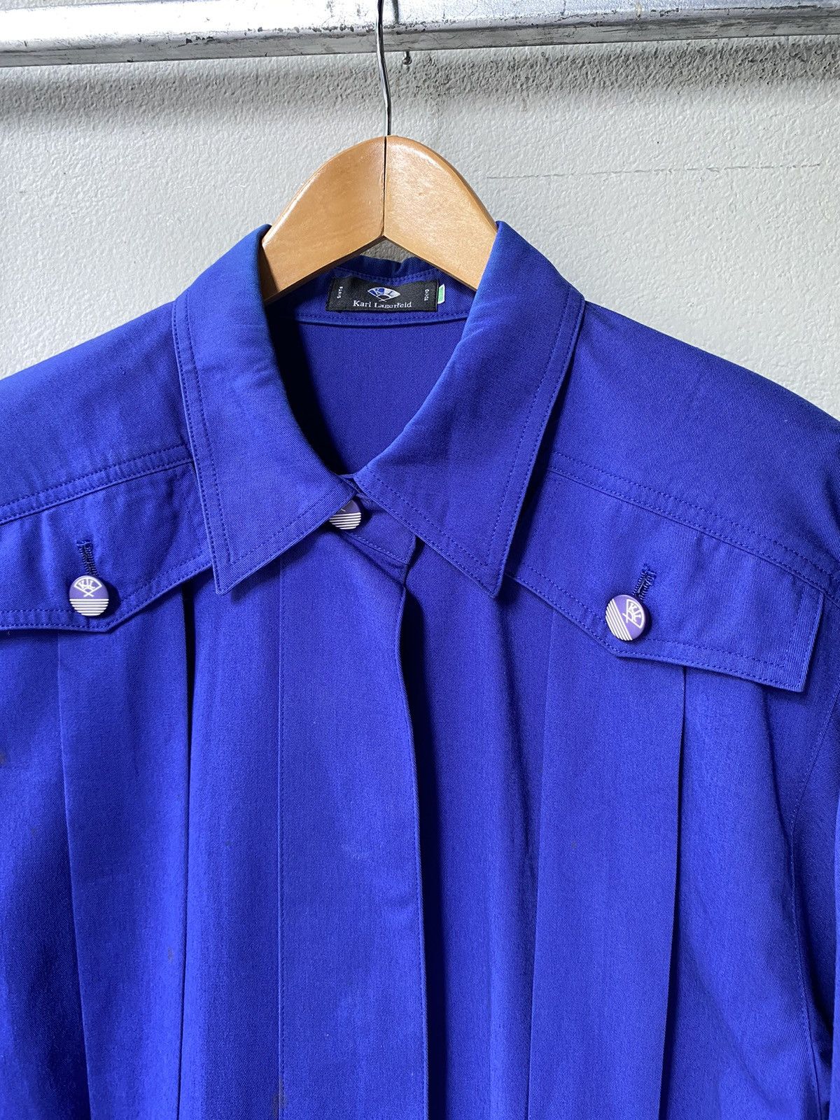 Karl Lagerfeld Karl Lagerfeld vintage blue dress Size ONE SIZE - 4 Thumbnail
