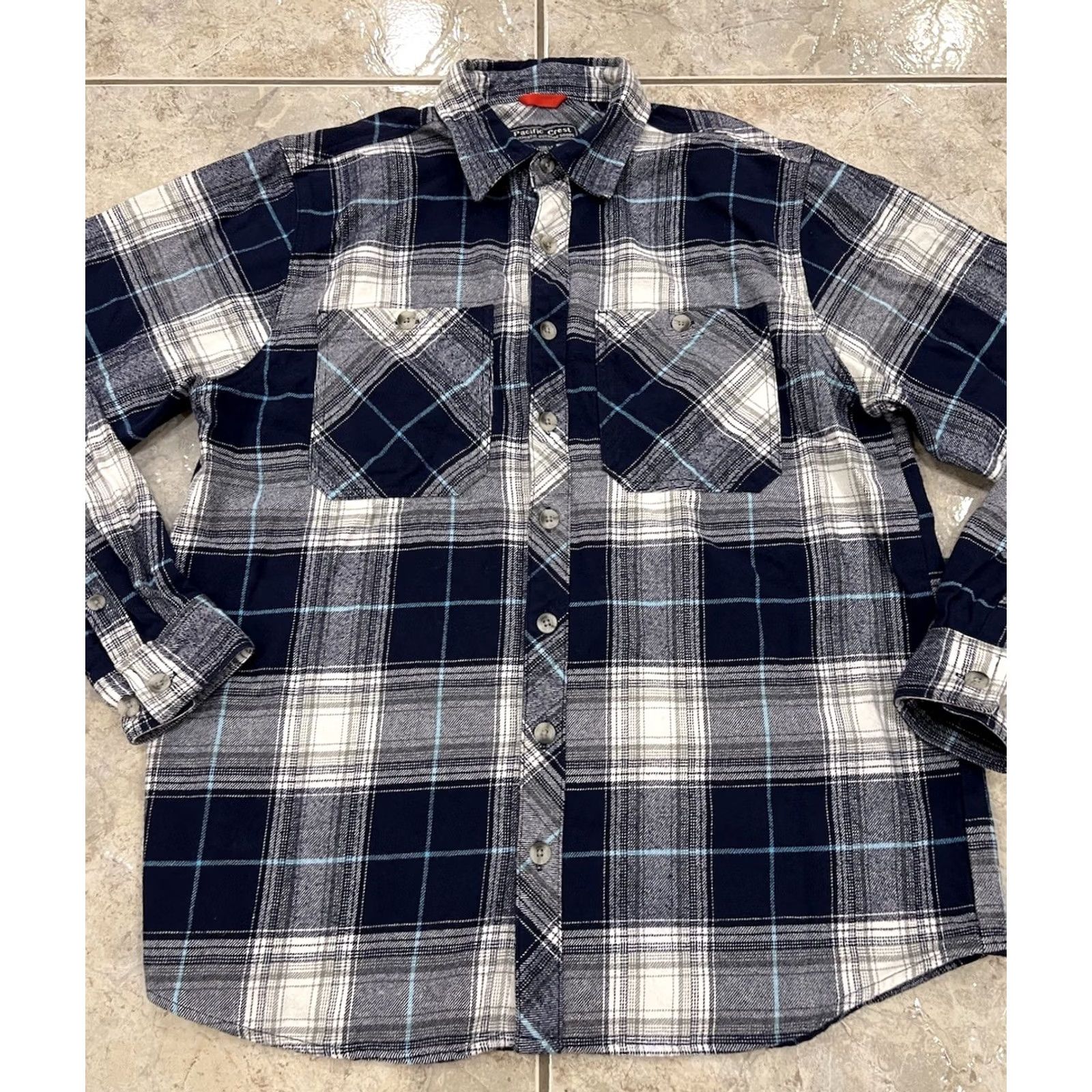 Vintage VINTAGE Mens Large Tall Pacific Crest Plaid Flannel Shirt EXCELLENT Size US L / EU 52-54 / 3 - 3 Thumbnail