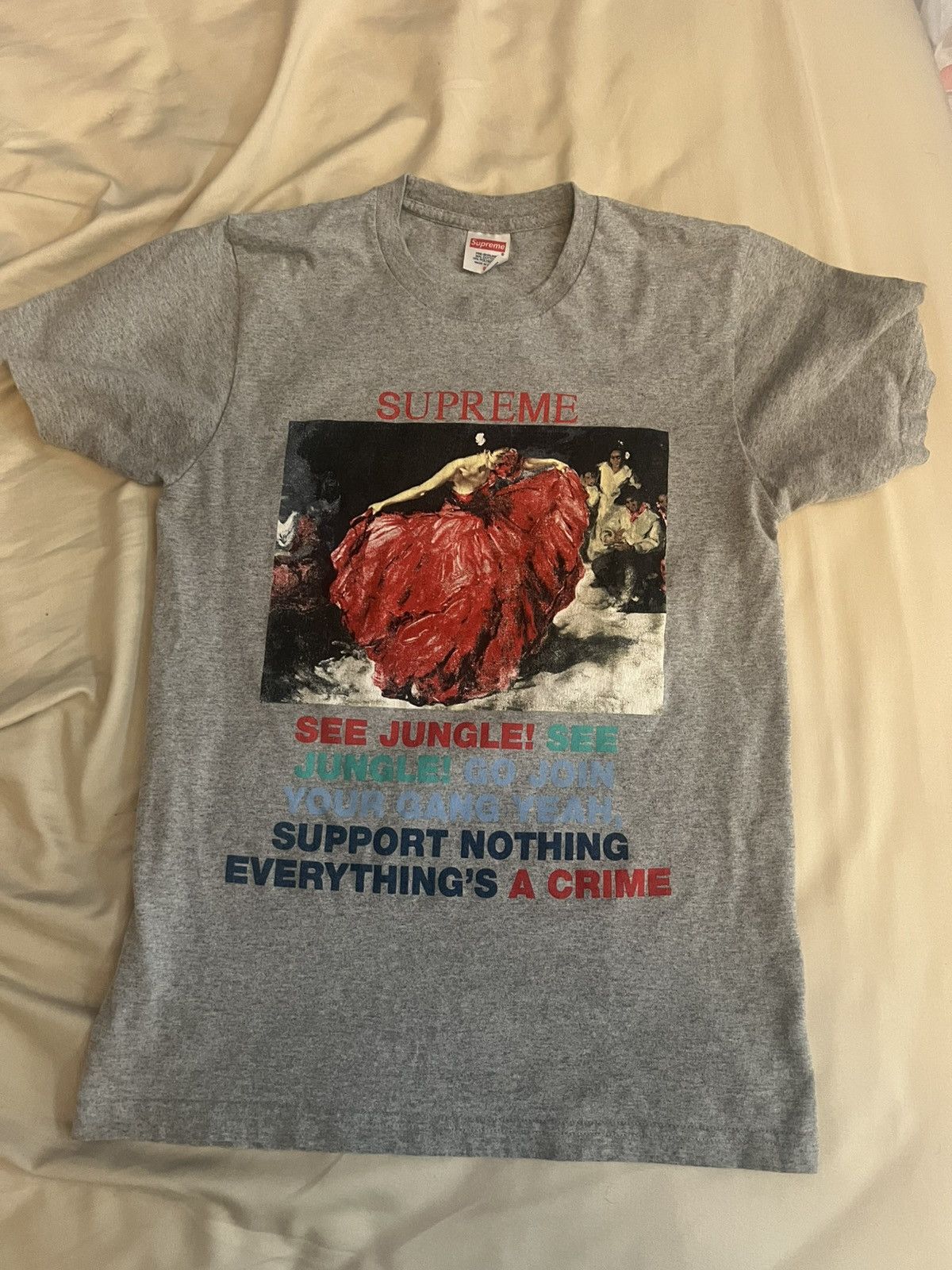 Supreme Supreme ss16 dancer tee Size US S / EU 44-46 / 1 - 1 Thumbnail