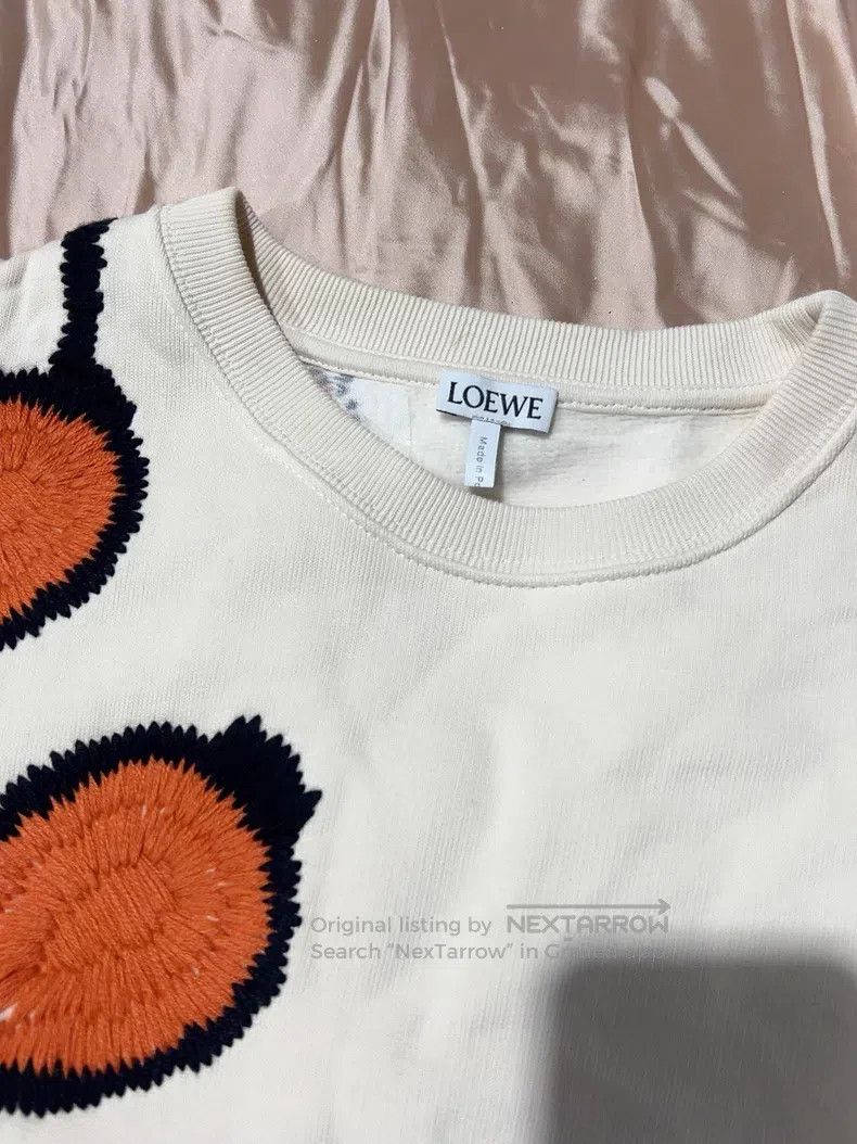 Loewe Loewe Heavy embroidery round neck hoodie, beige Size M / US 6-8 / IT 42-44 - 2 Thumbnail