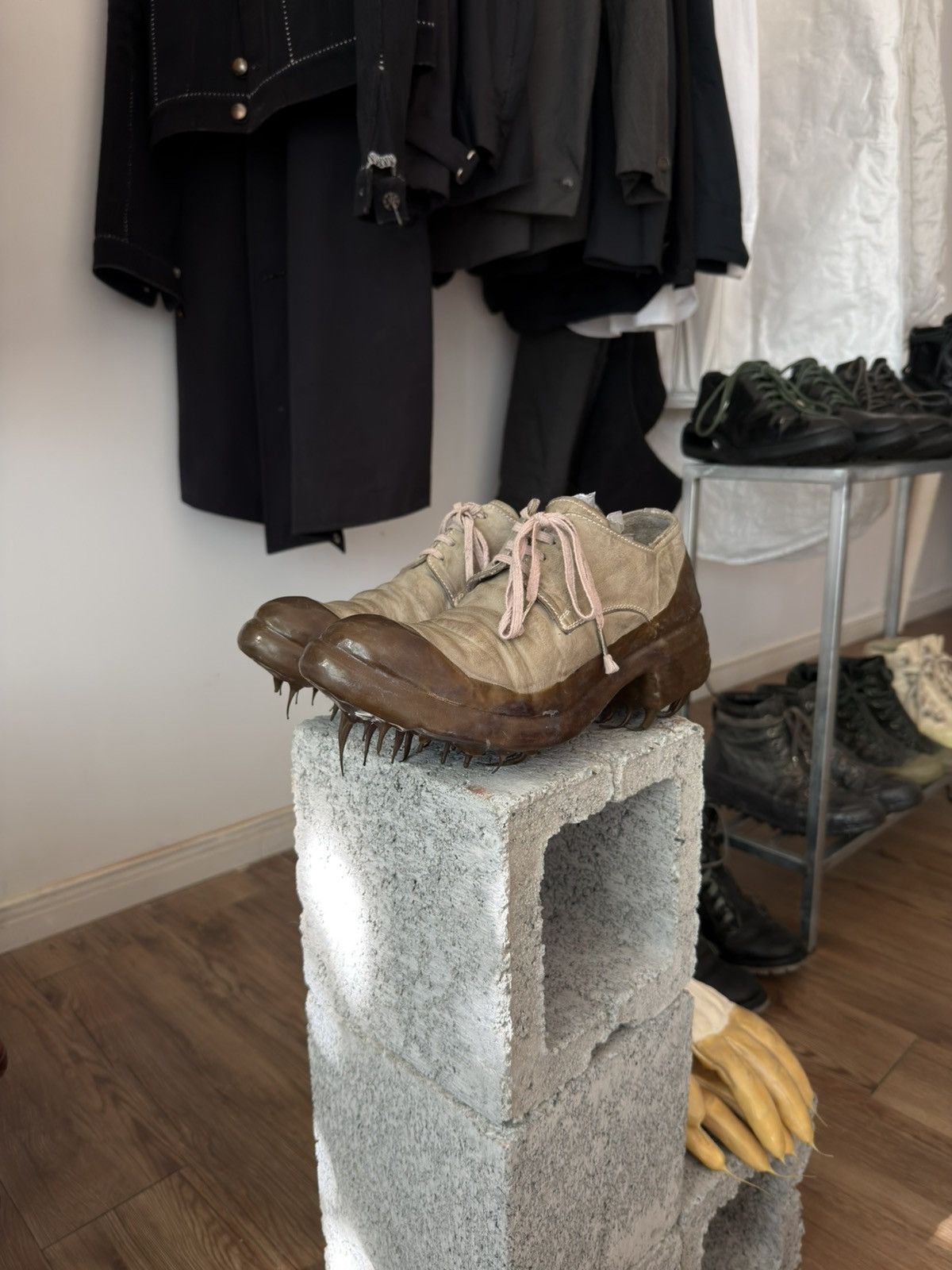Carol Christian Poell Carol Christian Poell O.D Goodyear Drip Rubber Derby Size US 9 / EU 42 - 2 Thumbnail