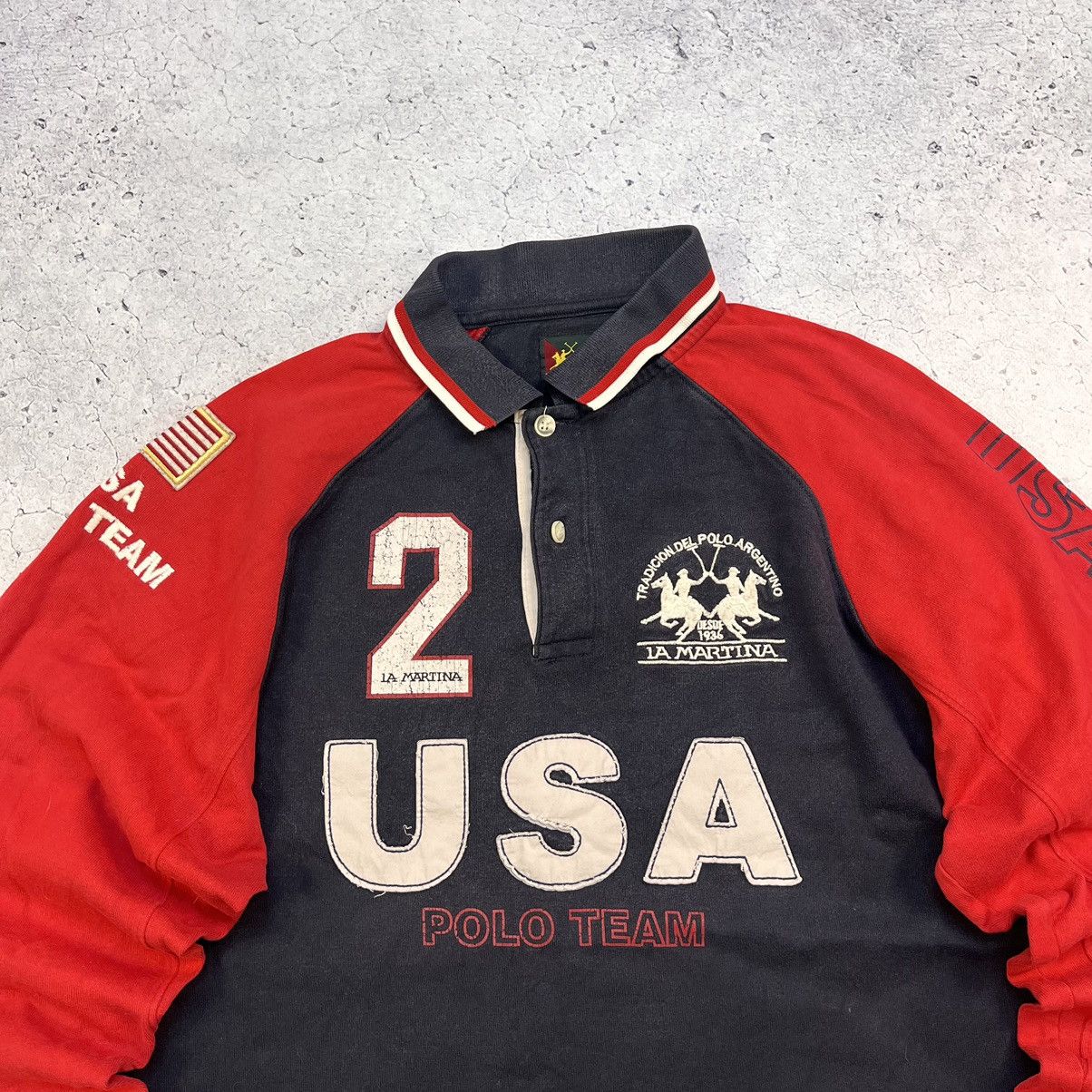 La Martina × Polo Ralph Lauren × Vintage Vintage La Martina Long Sleeve USA Chief Keef Style Size US XL / EU 56 / 4 - 5 Thumbnail