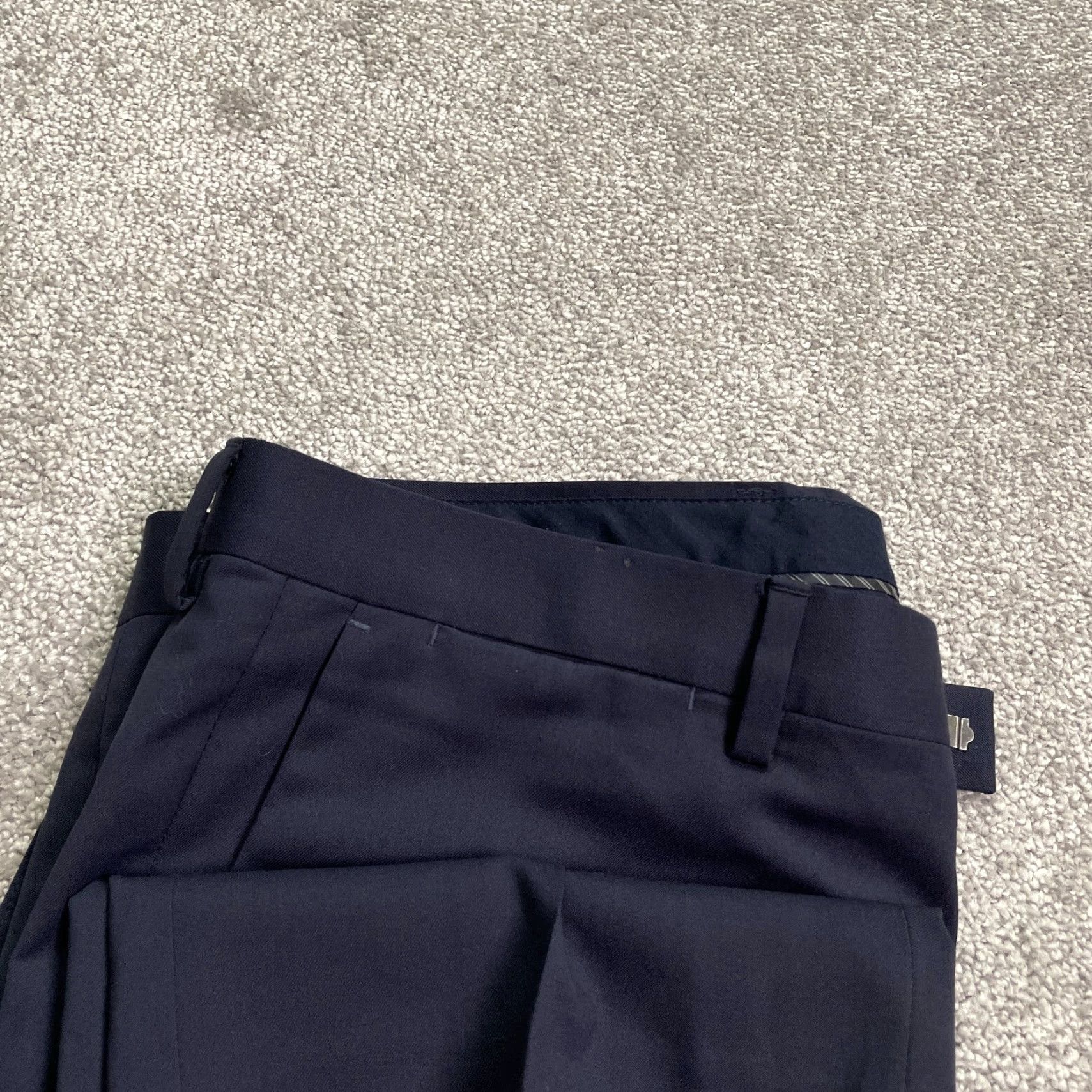 Banana Republic Banana Republic Margotto Dress Pants Mens 35x34 Blue Straight Leg Workwear Size US 35 - 4 Thumbnail