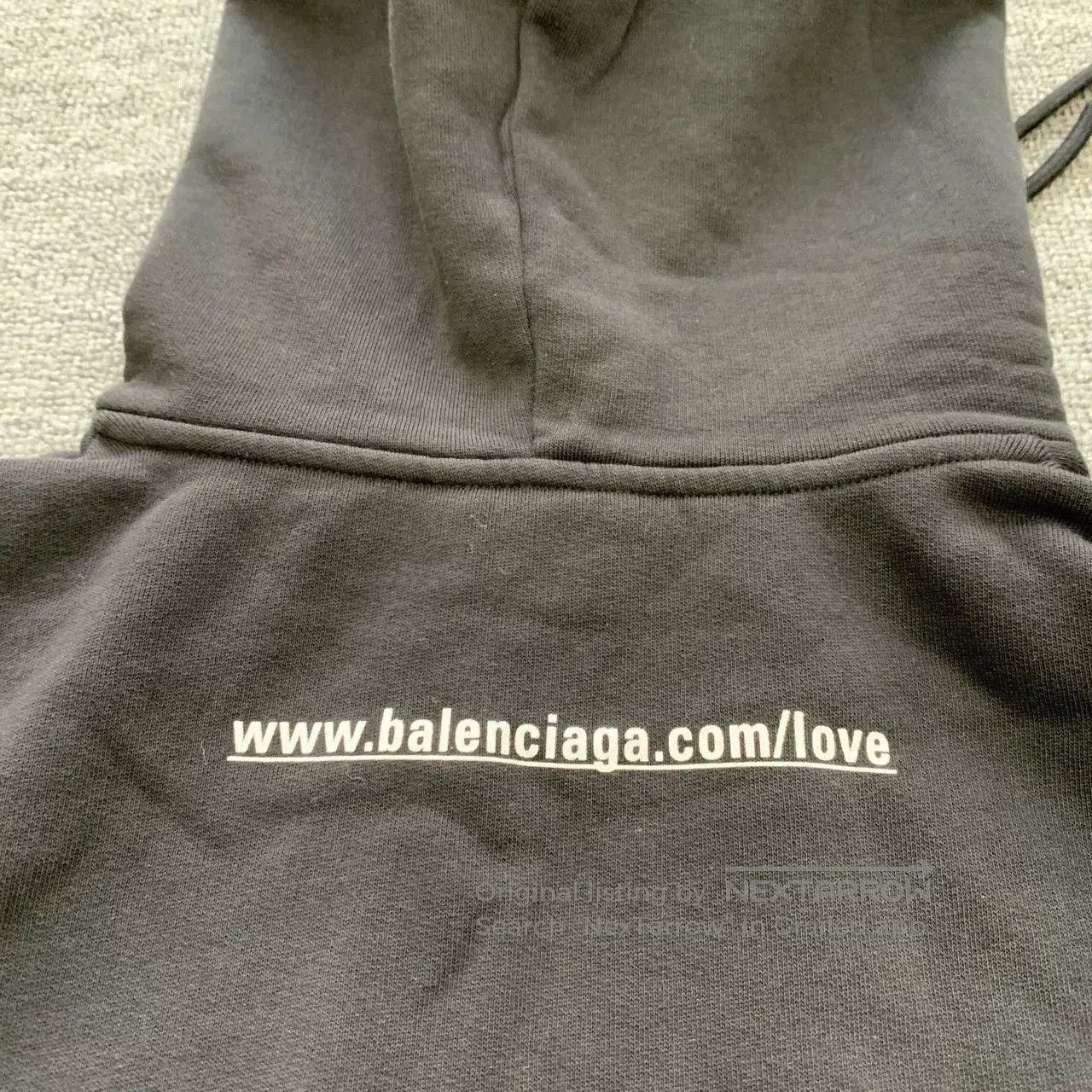 Balenciaga Balenciaga Black Heart Destroyed Hoodie. Size US S / EU 44-46 / 1 - 6 Thumbnail